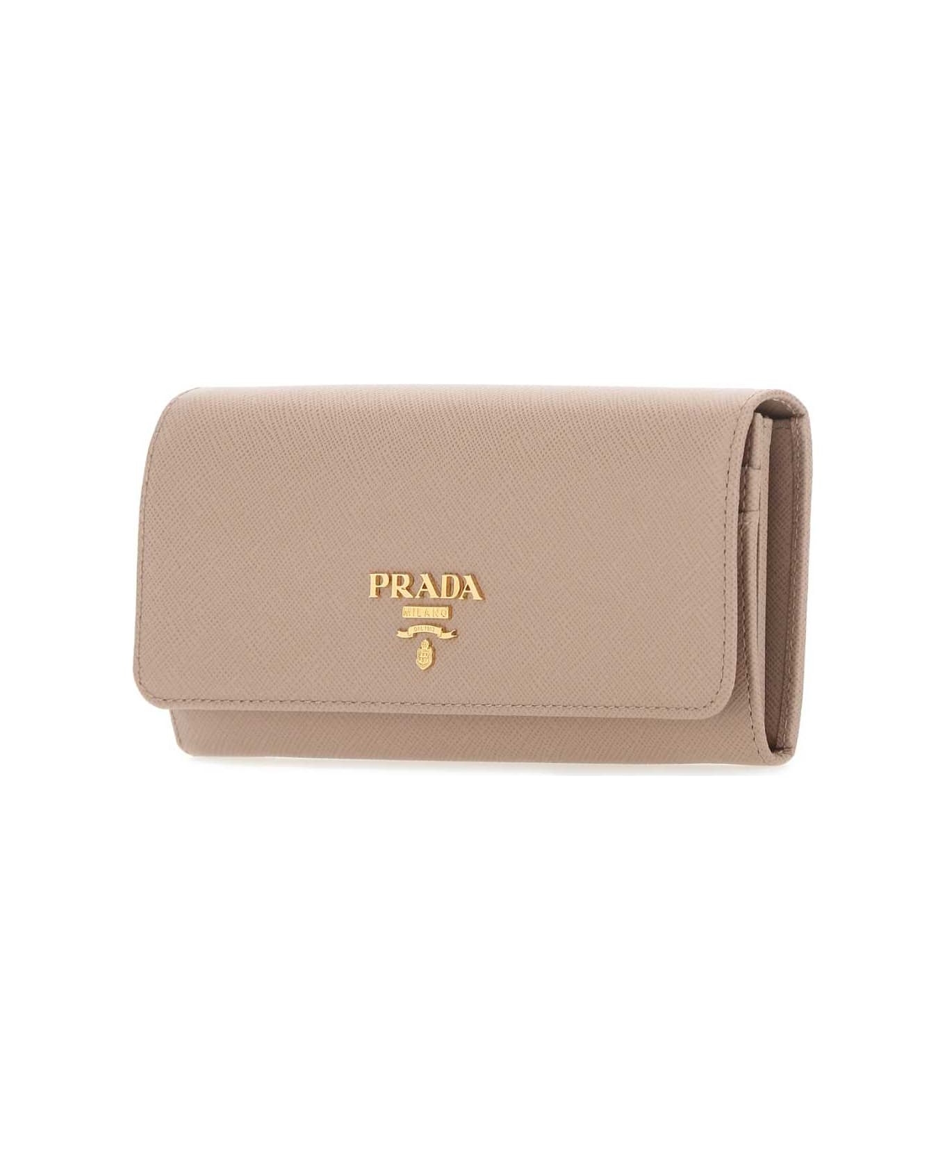 Prada Powder Pink Leather Wallet - F0236