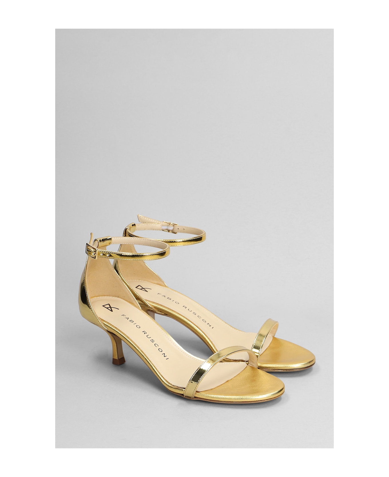 Fabio Rusconi Sandals In Gold Leather - gold