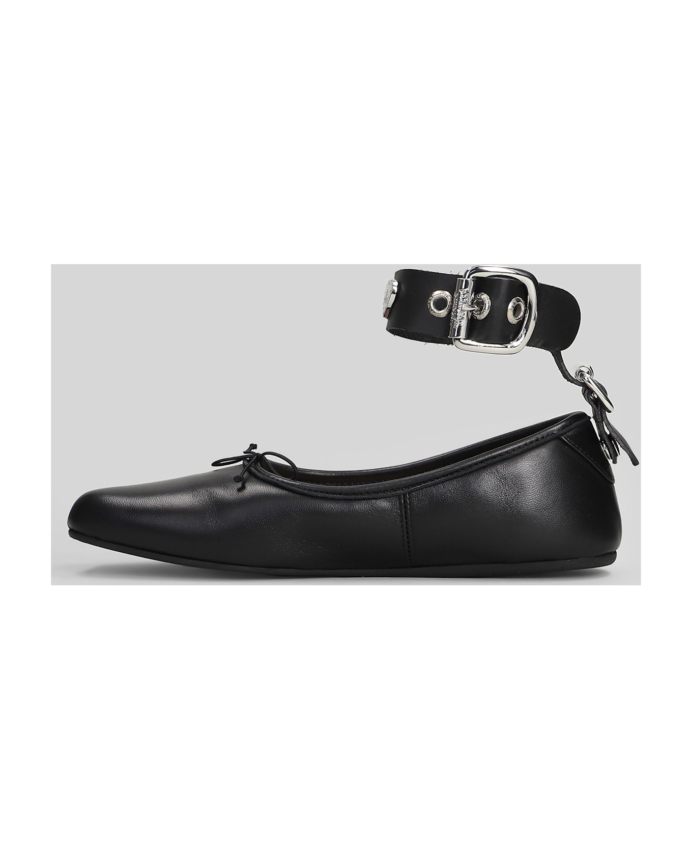 Vivienne Westwood Bardot Ballet Flats In Black Leather - black