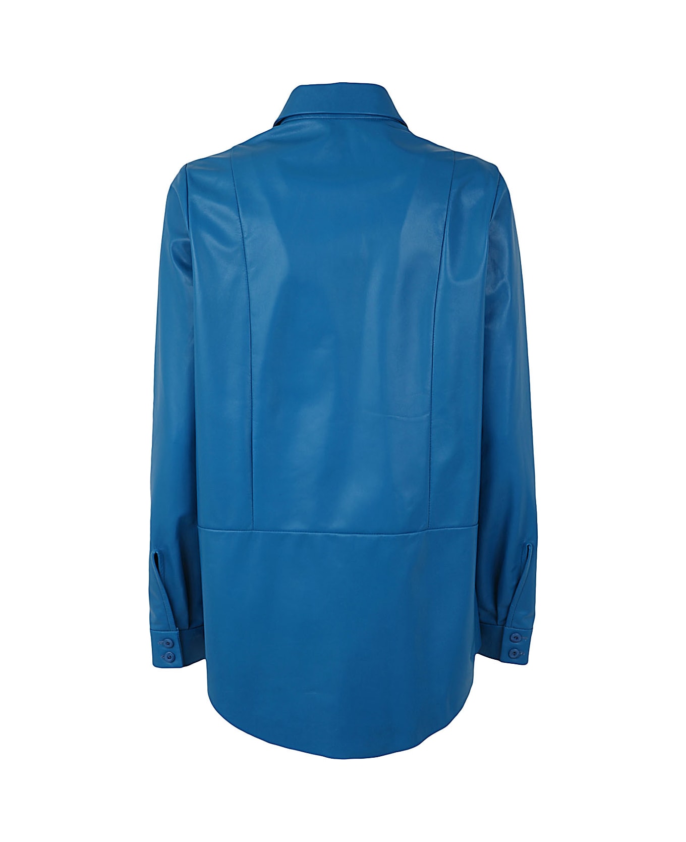 DROMe Leather Shirt - Ultramarine