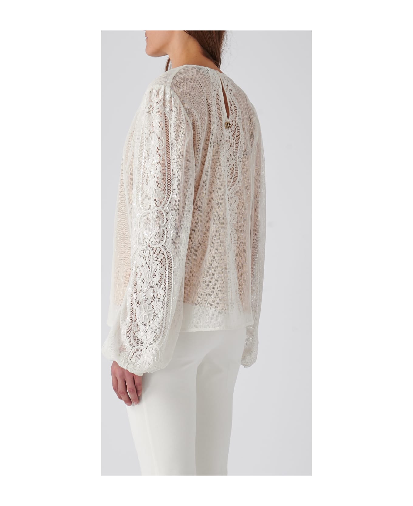 TwinSet Poliester Blouse - BIANCO