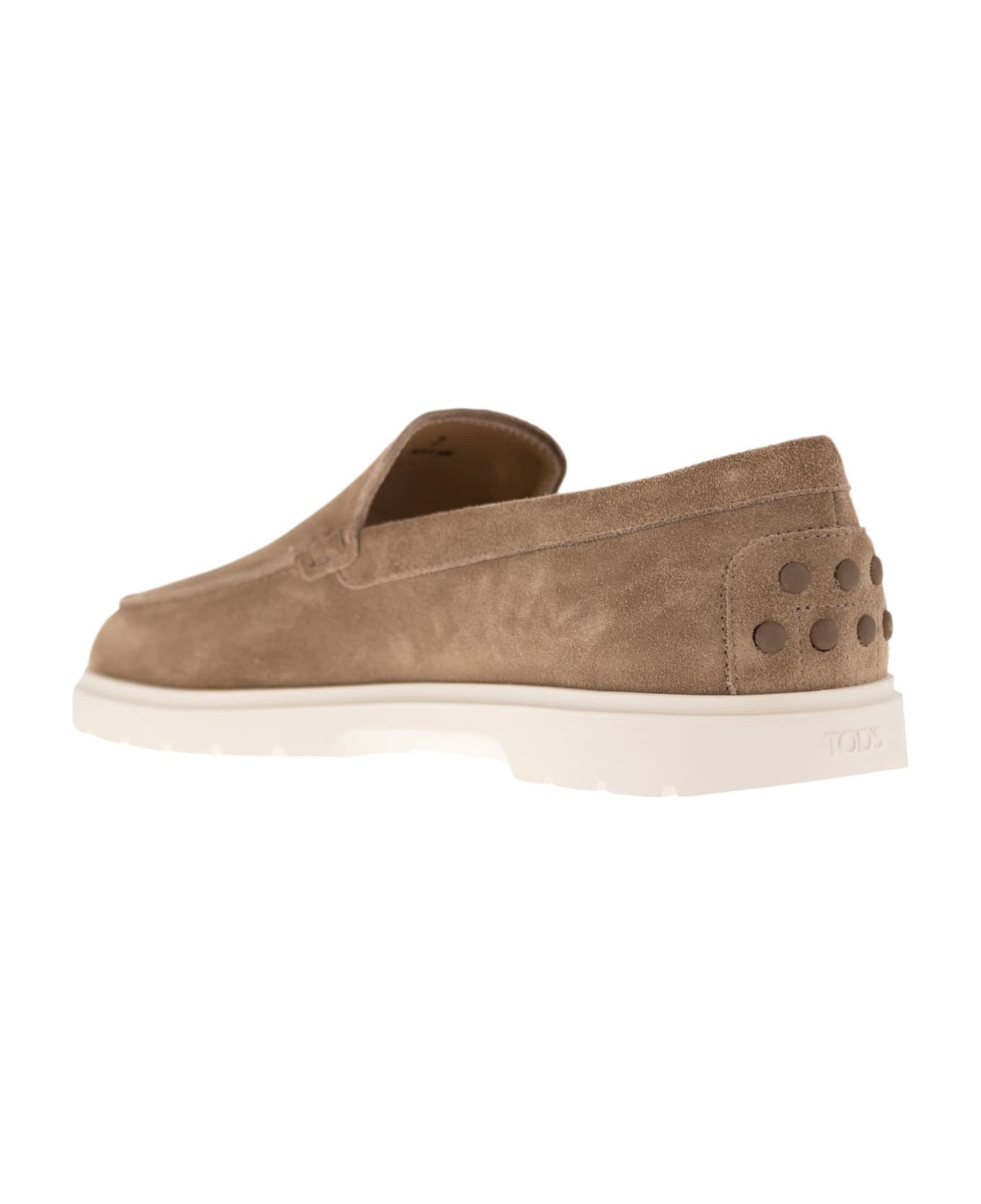 Tod's Suede Slipper Moccasin - Sand