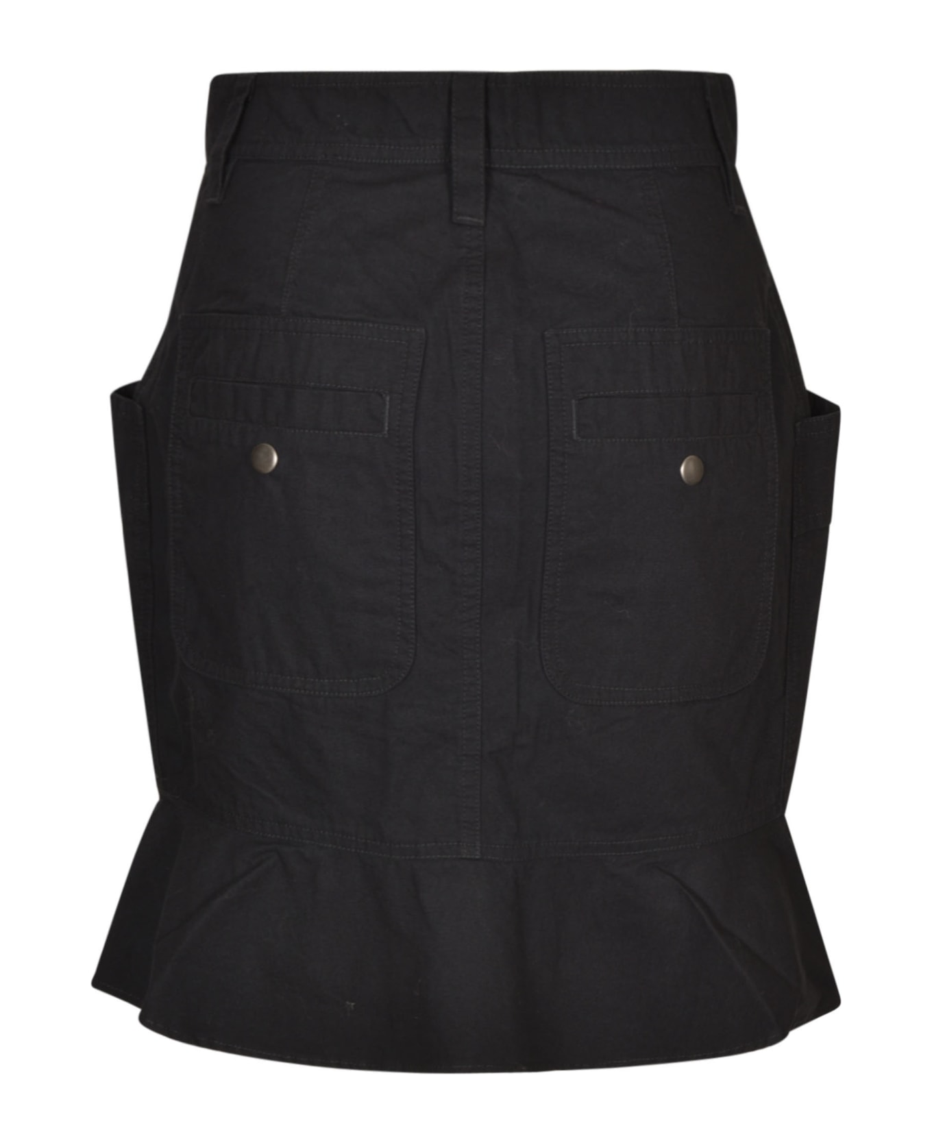 Isabel Marant Étoile Buttoned Pocket Skirt - Faded Black