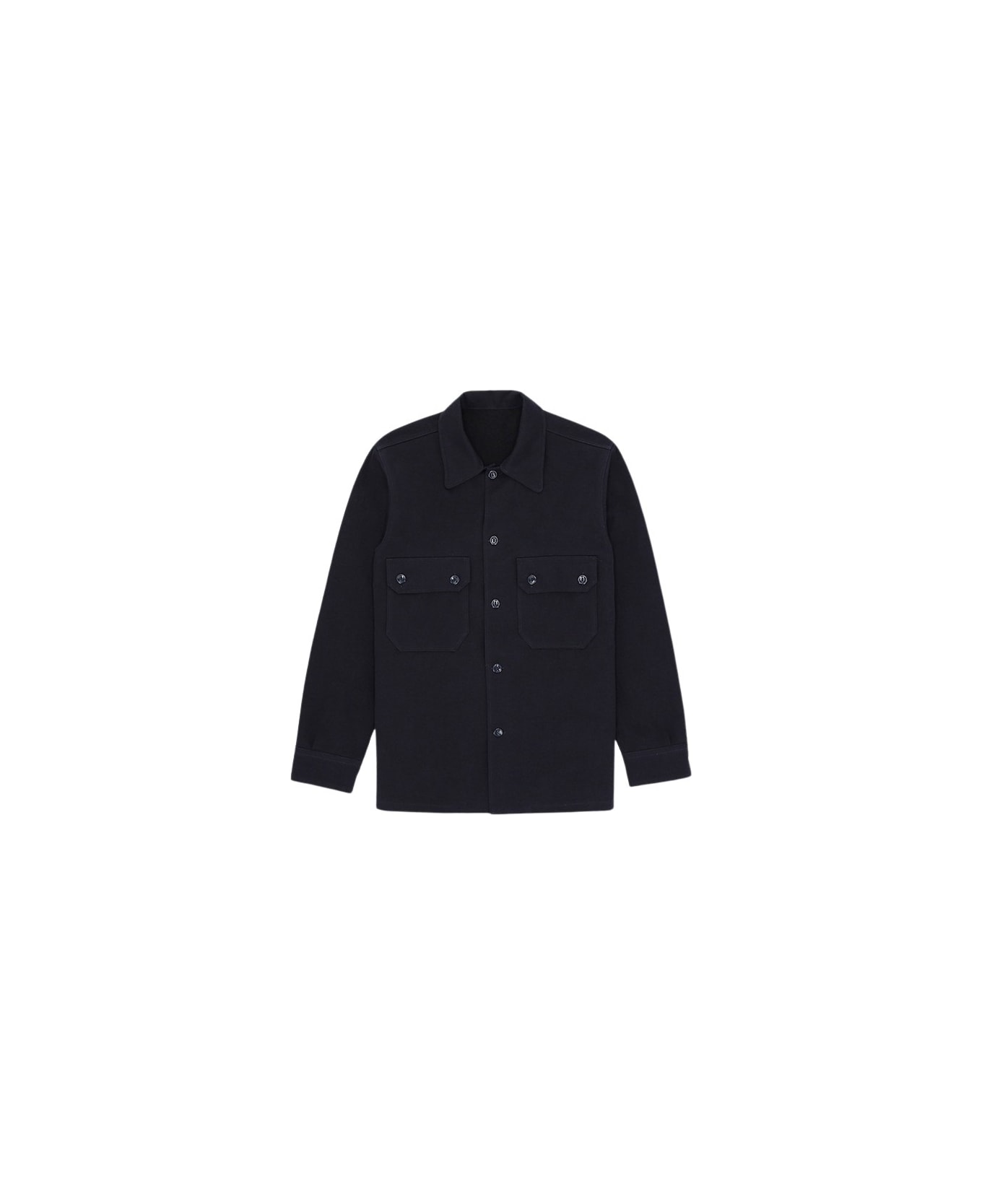 Fortela Mix Wool Overshirt - Blu