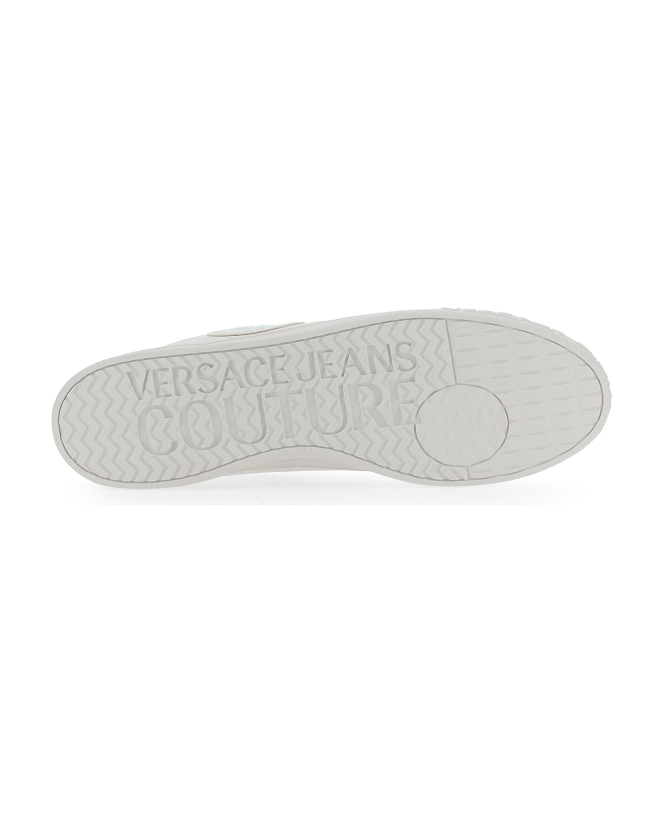 Versace Jeans Couture Sneaker With Logo - Bianco