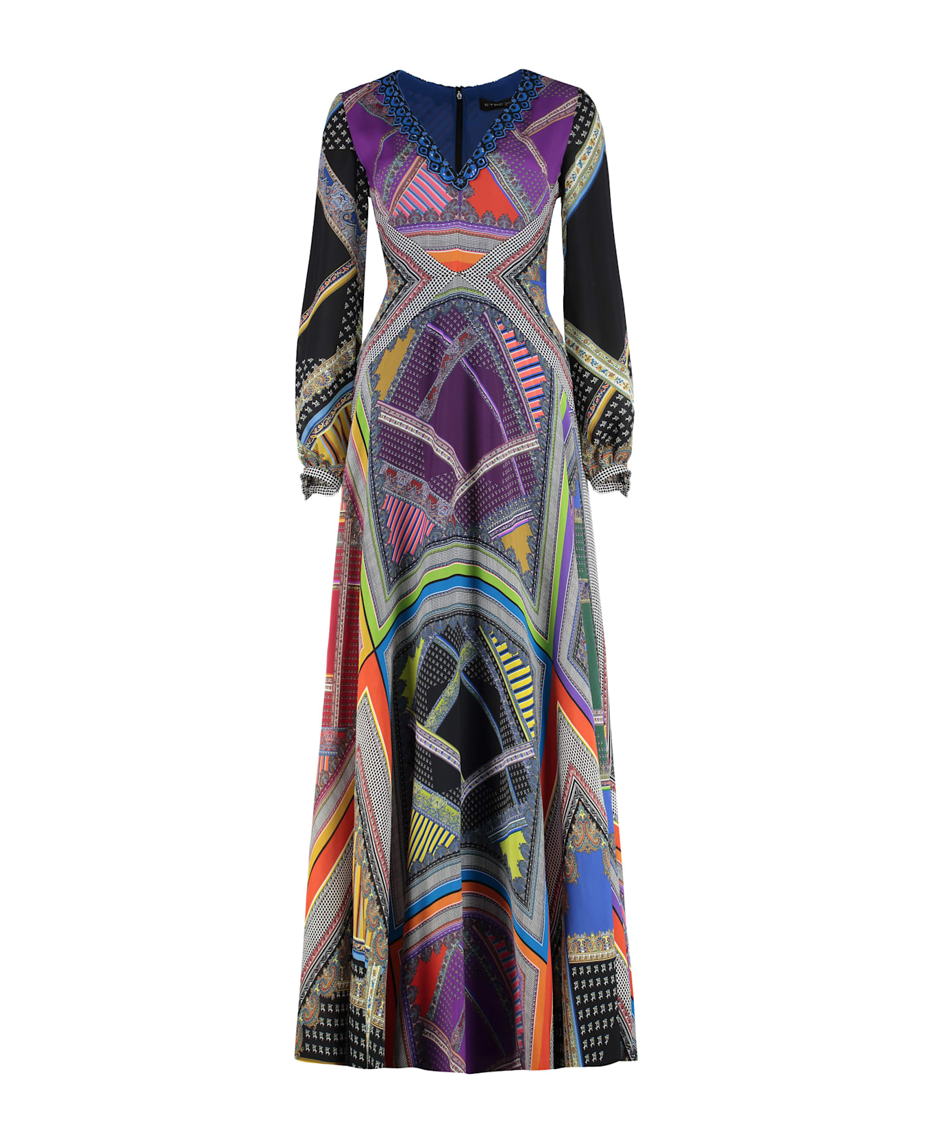 Etro Printed Silk Dress - Multicolor