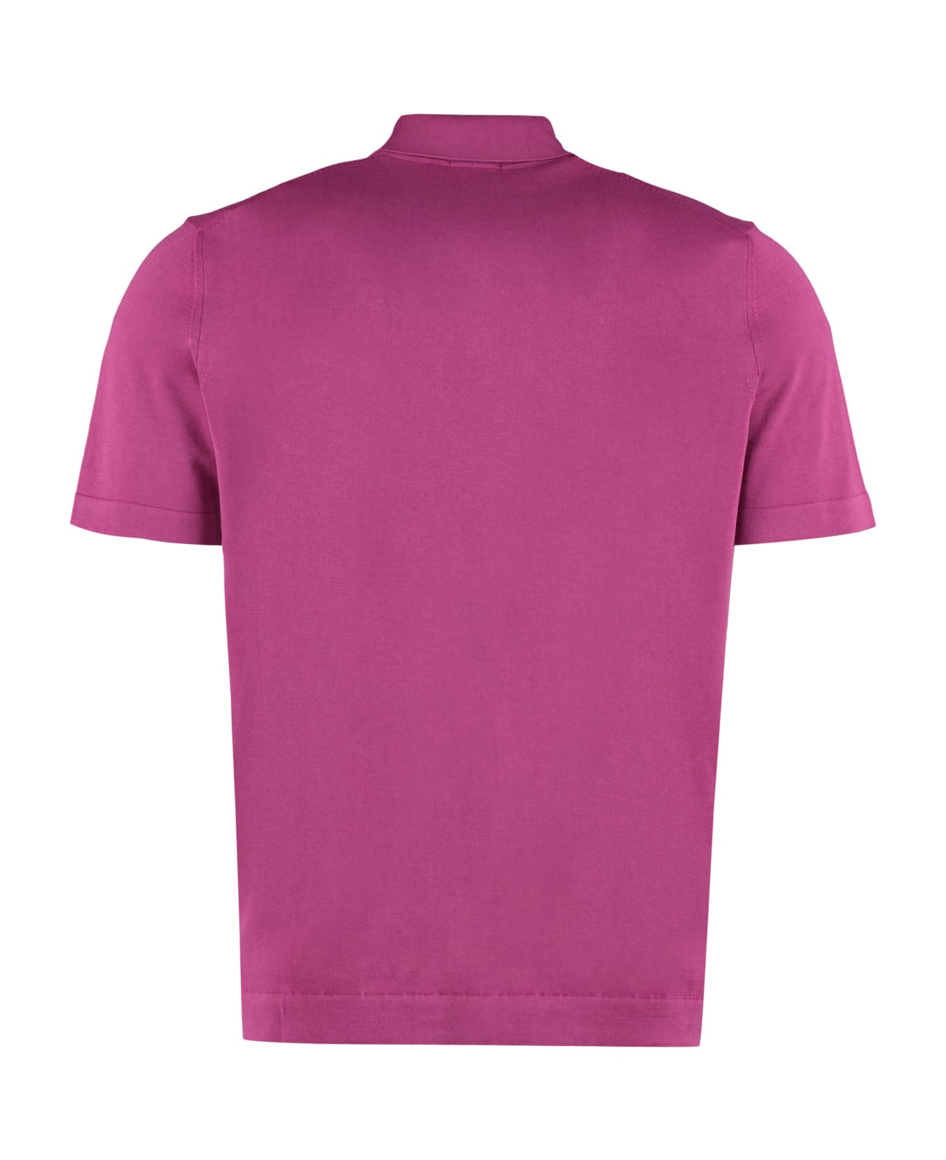 Drumohr Cotton Polo Shirt - Fuchsia
