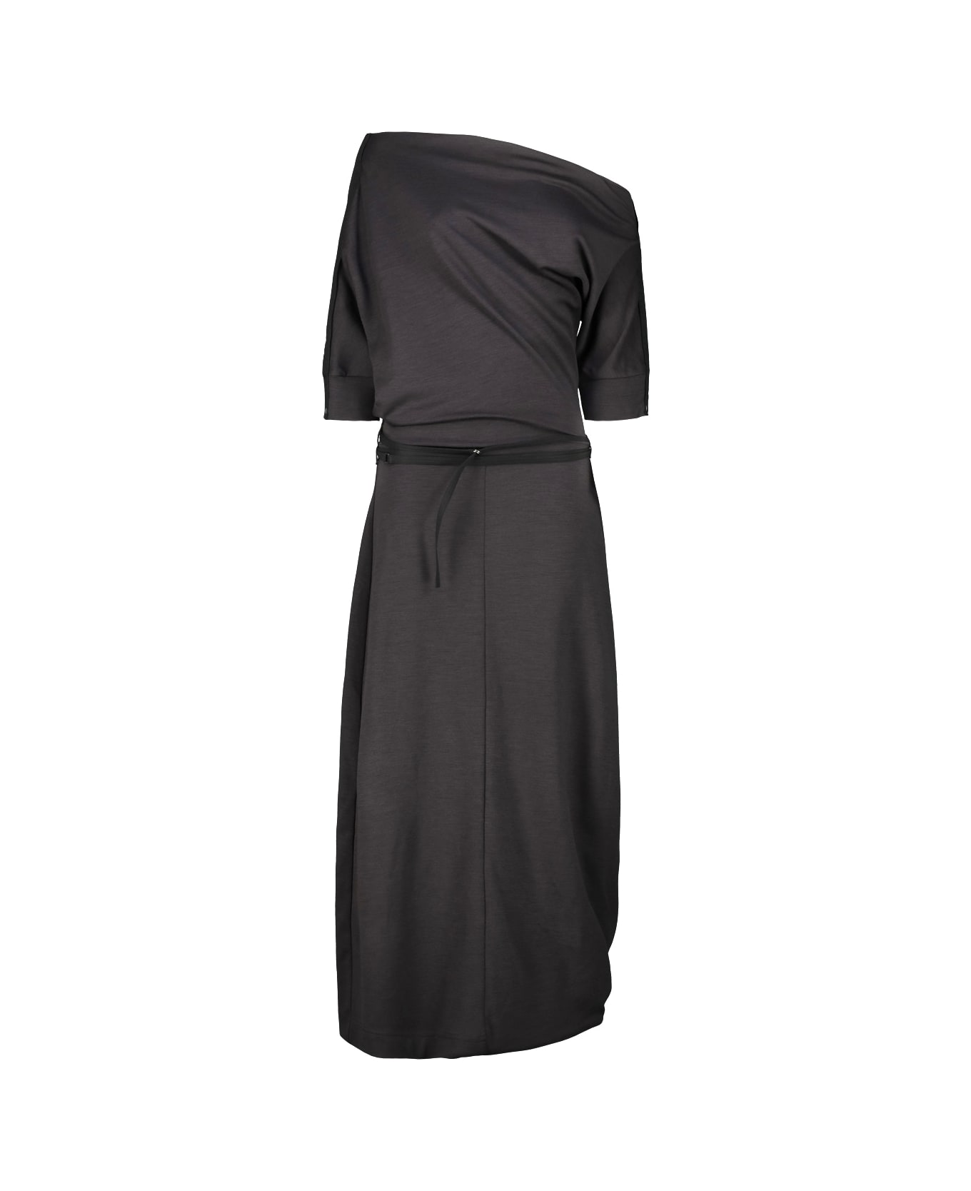 Lemaire Twisted Hem Dress - Anthracite
