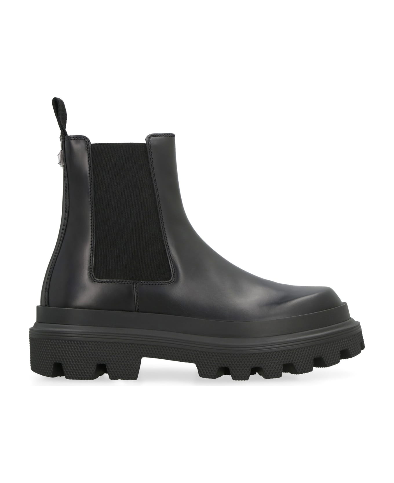 Dolce & Gabbana Leather Chelsea Boots - black
