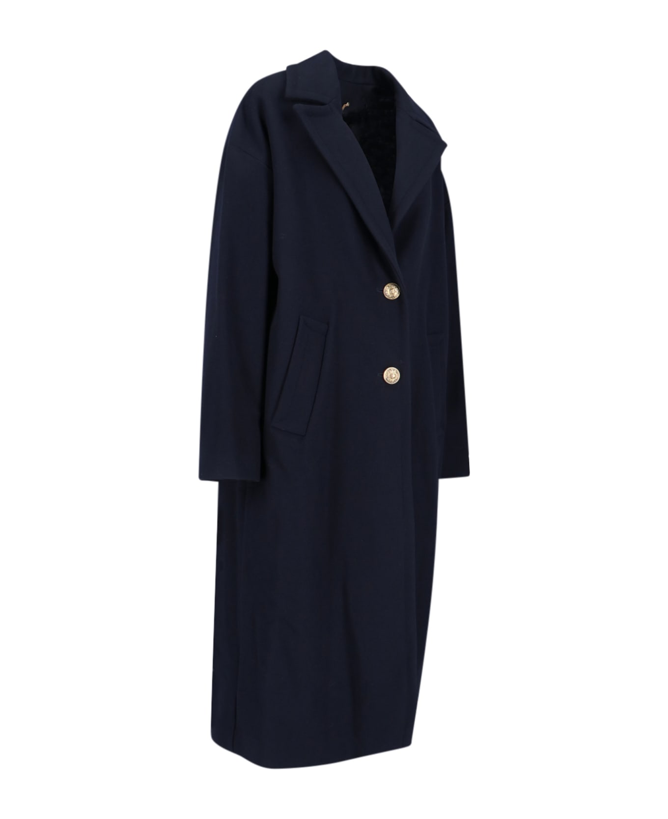 Golden Goose Cocoon Single-breasted Coat - Blue コート