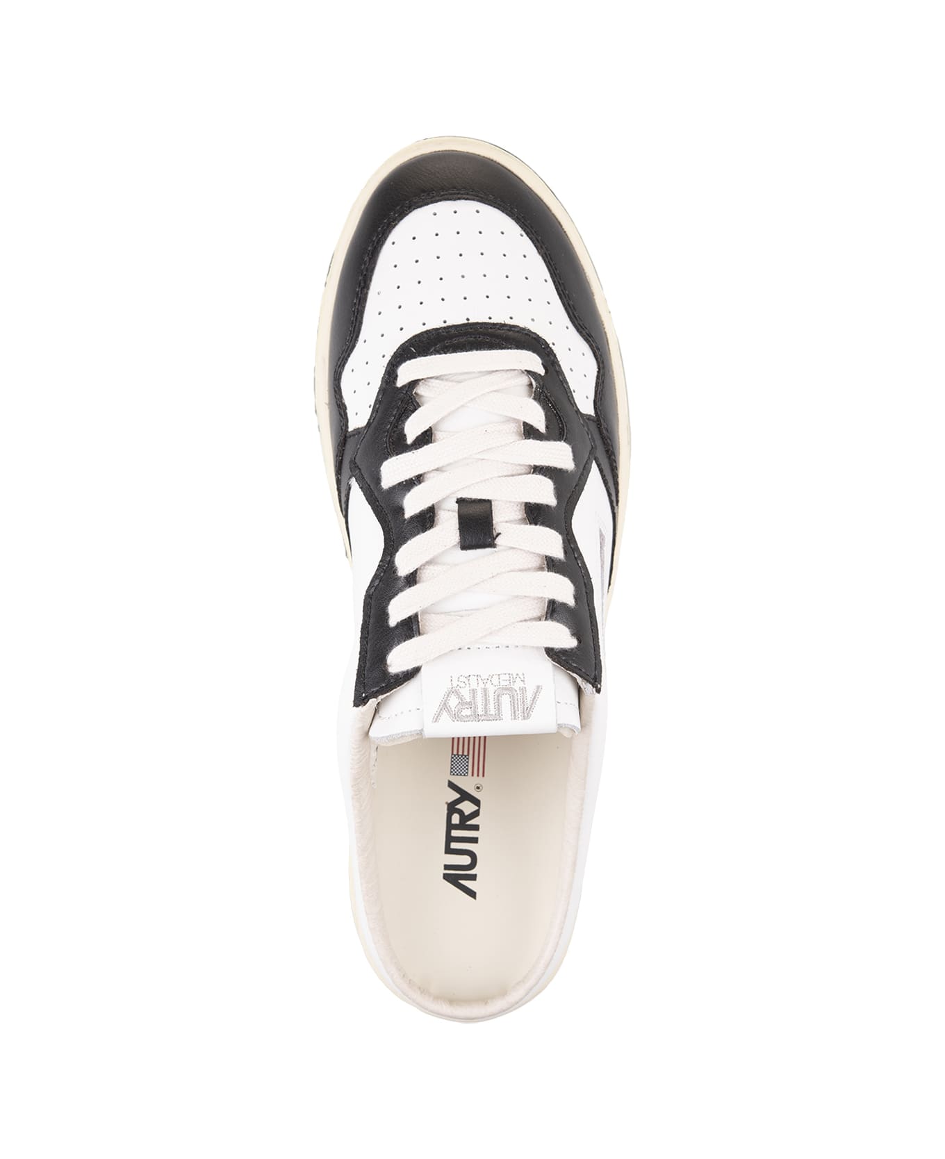 Autry White And Black Medalist Mule Sneakers - Black スニーカー