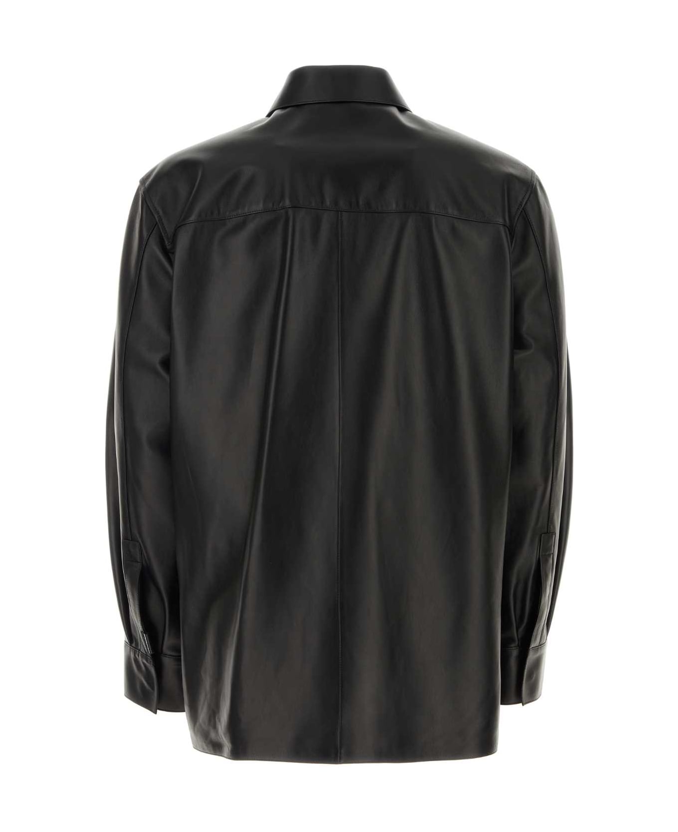 Loewe Black Leather Jacket - BLACK