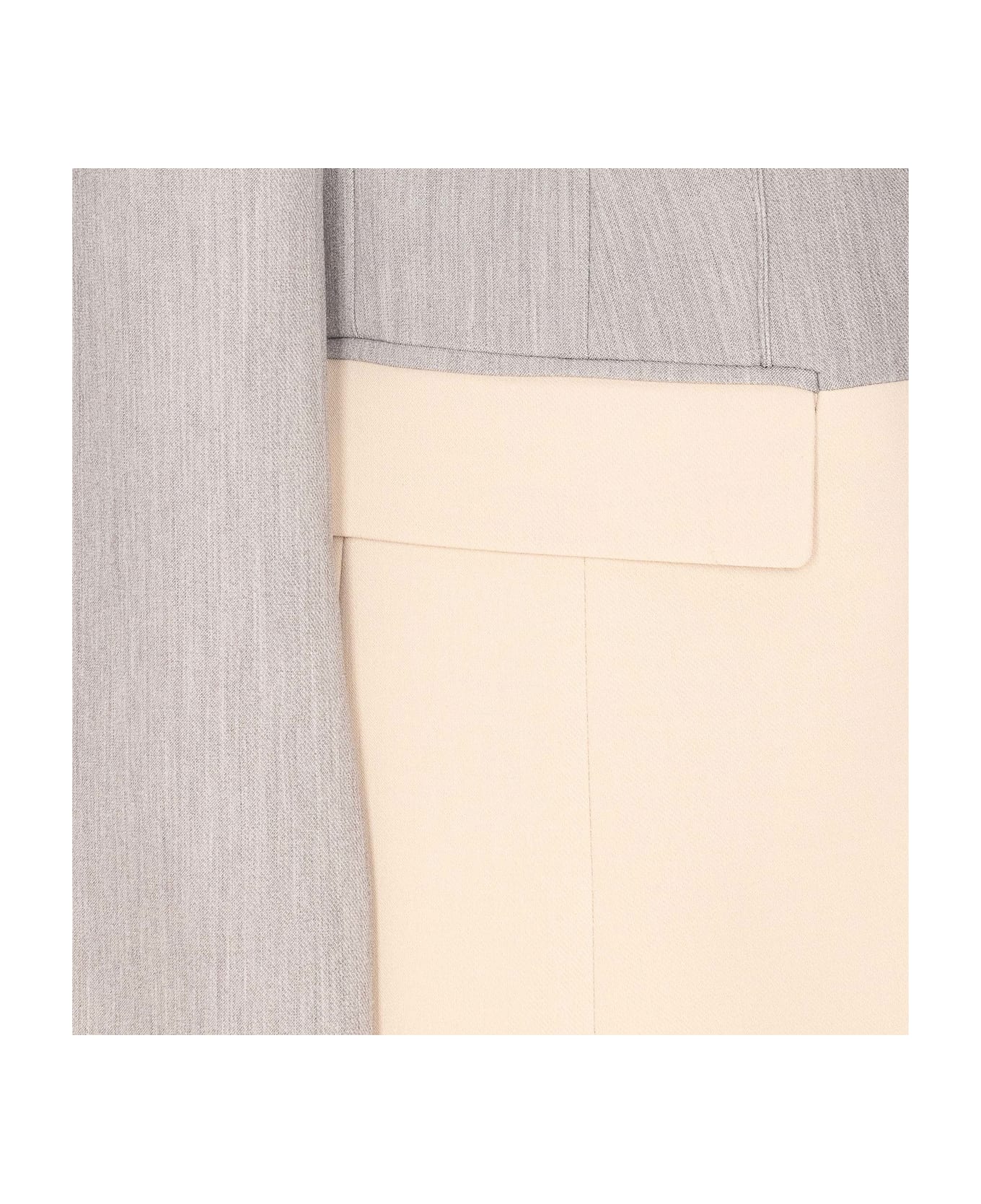 Patrizia Pepe Color Block Jacket - Grey