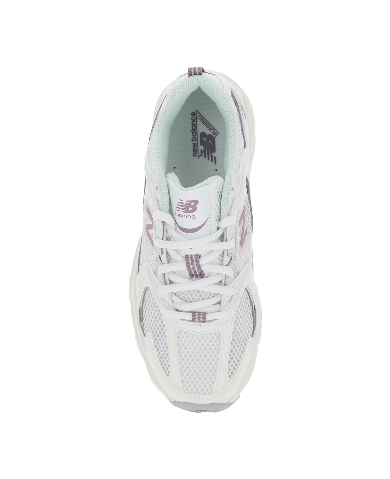 New Balance '530' White Sneaker With Mesh Design And Side Logo In Tech Fabric And Mesh Unisex - White