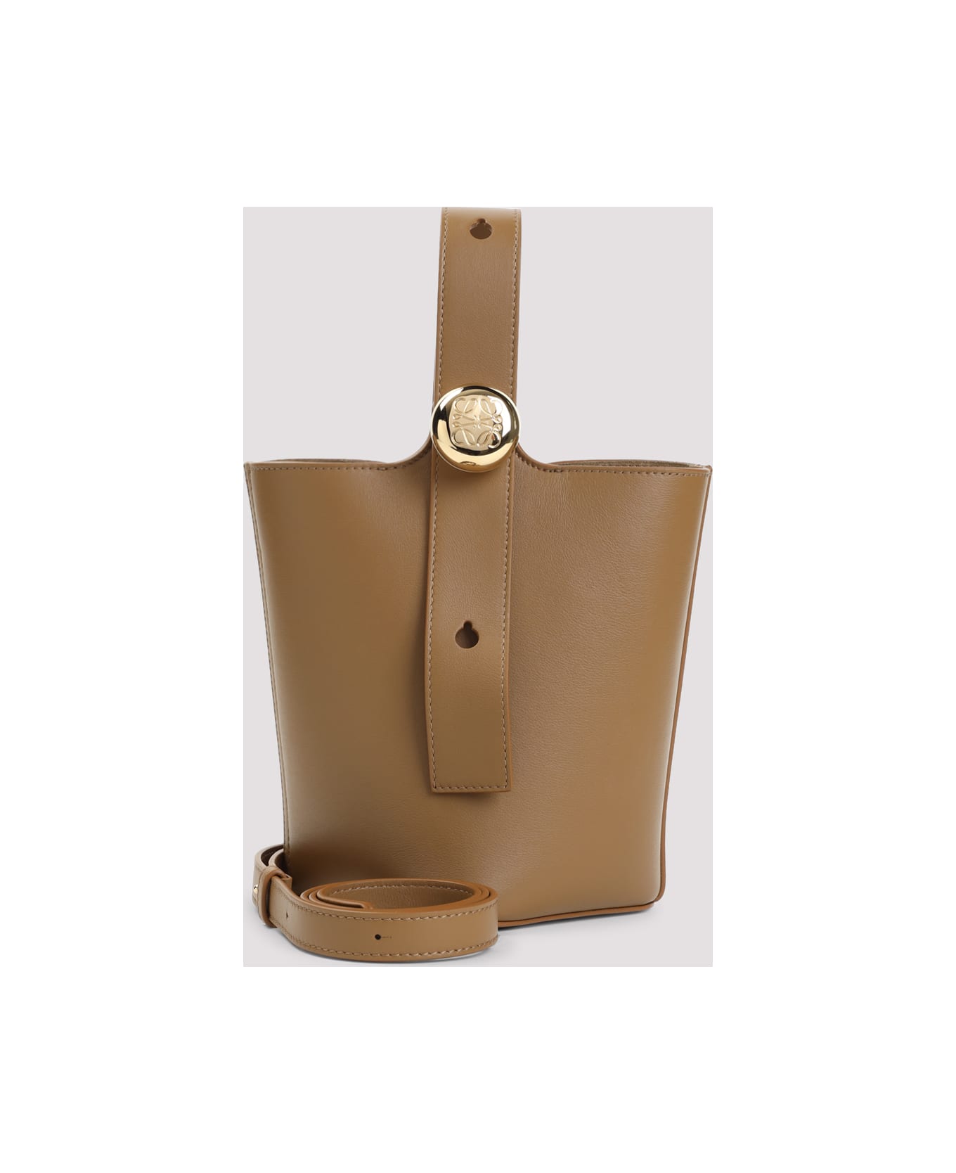 Loewe Pebble Mini Bucket Bag - Oak