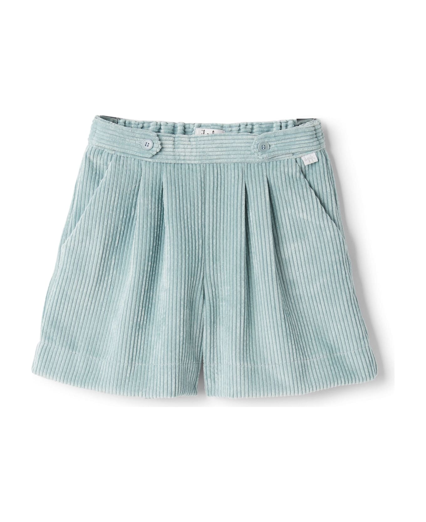 Il Gufo Shorts Sartoriali A Coste - Lichene