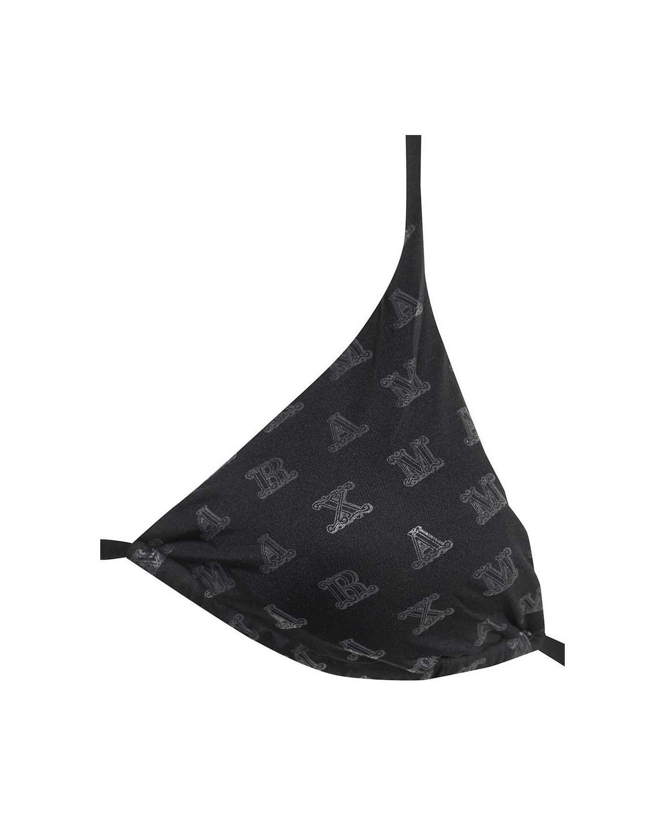 Max Mara Triangle Bikini Top - black