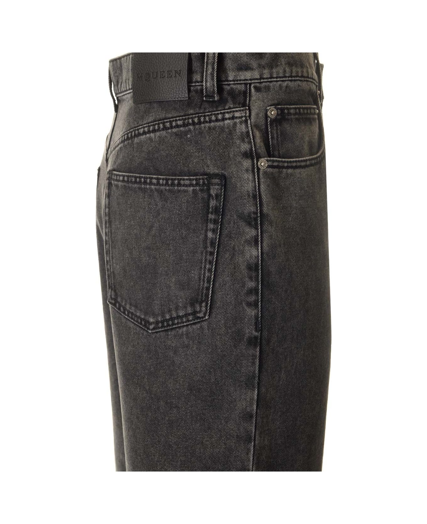 Alexander McQueen Low Waist Jeans - Black