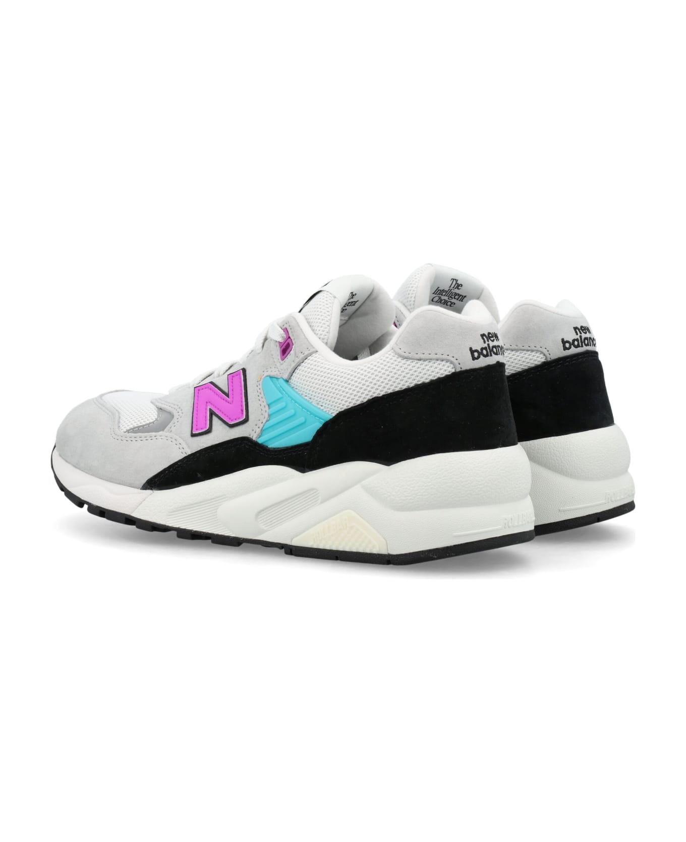 New Balance 580 Low Top Sneakers - LIGHT GREY/PINK