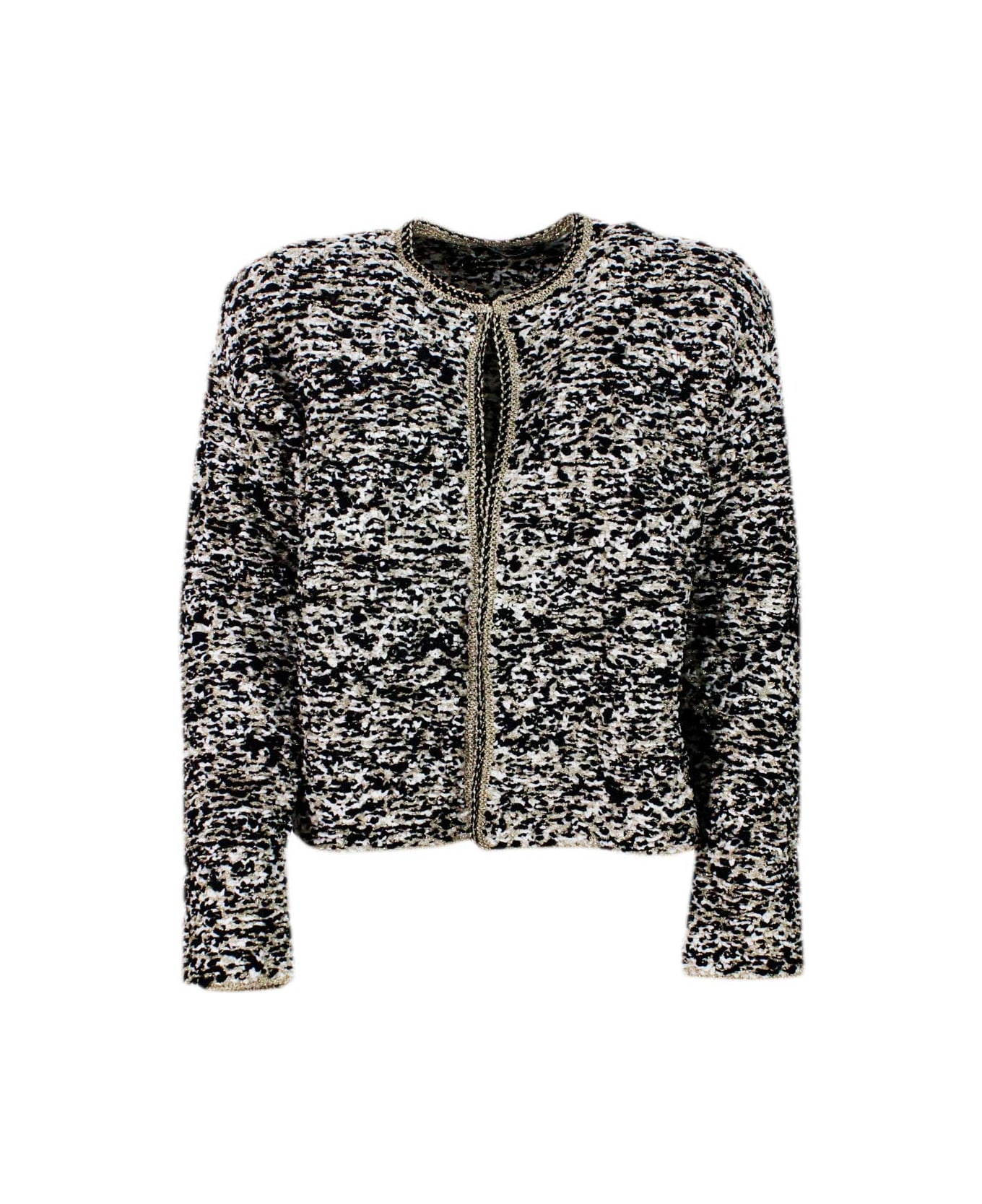 Fabiana Filippi Blazer - Nero - panna - oro