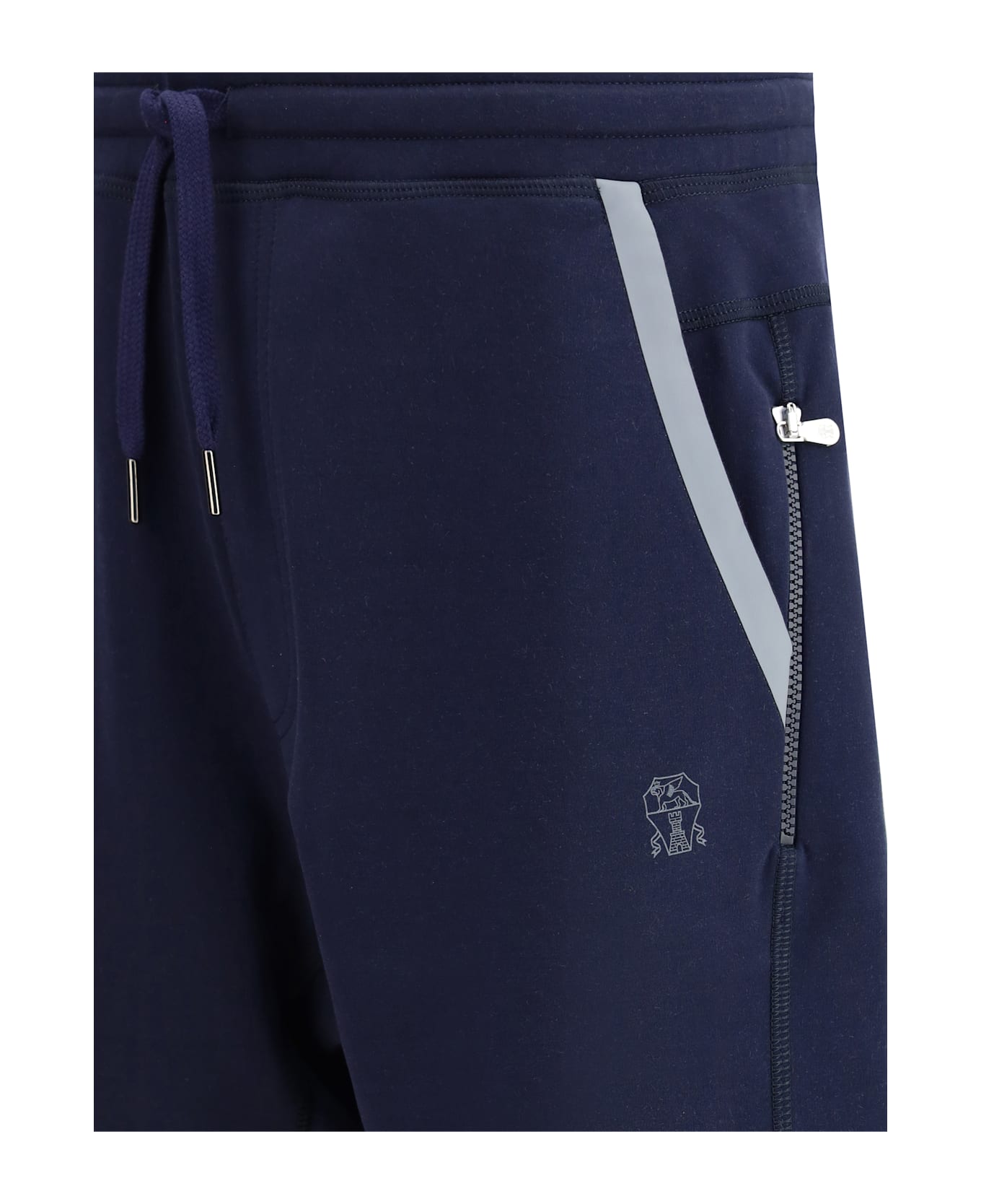 Brunello Cucinelli Logoed Sweatpants - BLUE