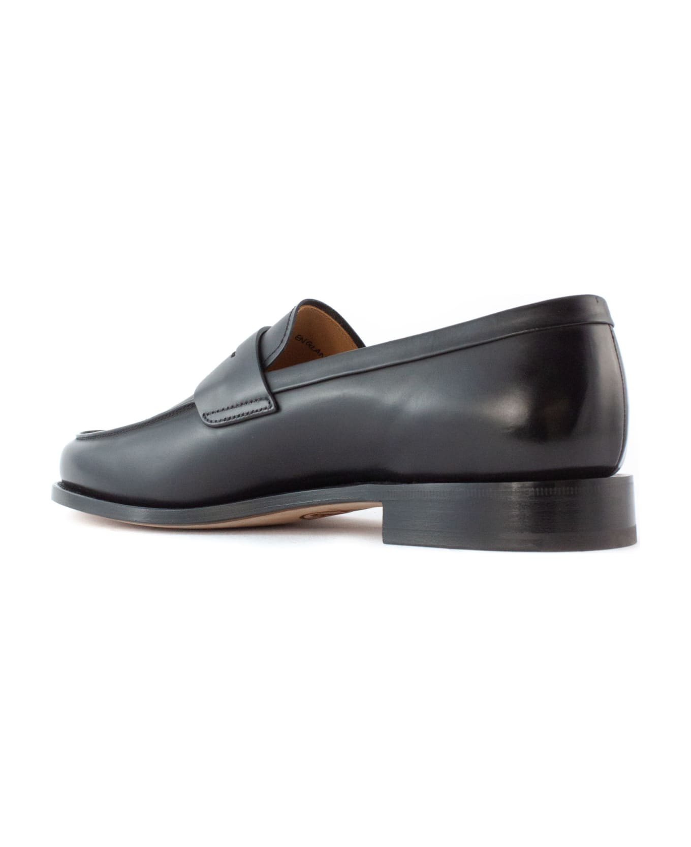 Church's Loafer In Black Leather - Black ローファー＆デッキシューズ