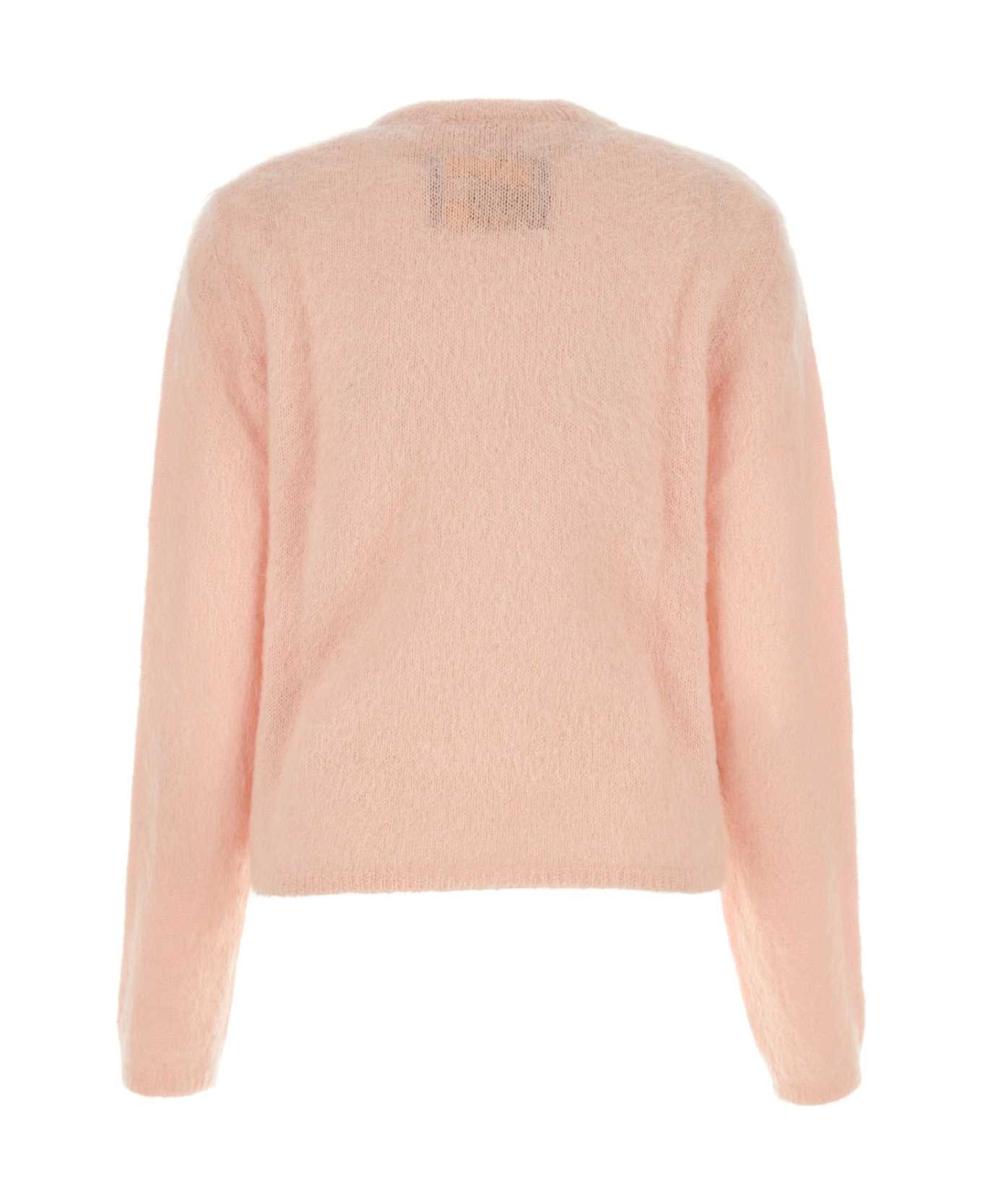 Marni Pastel Pink Mohair Blend Sweater - QUARTZ