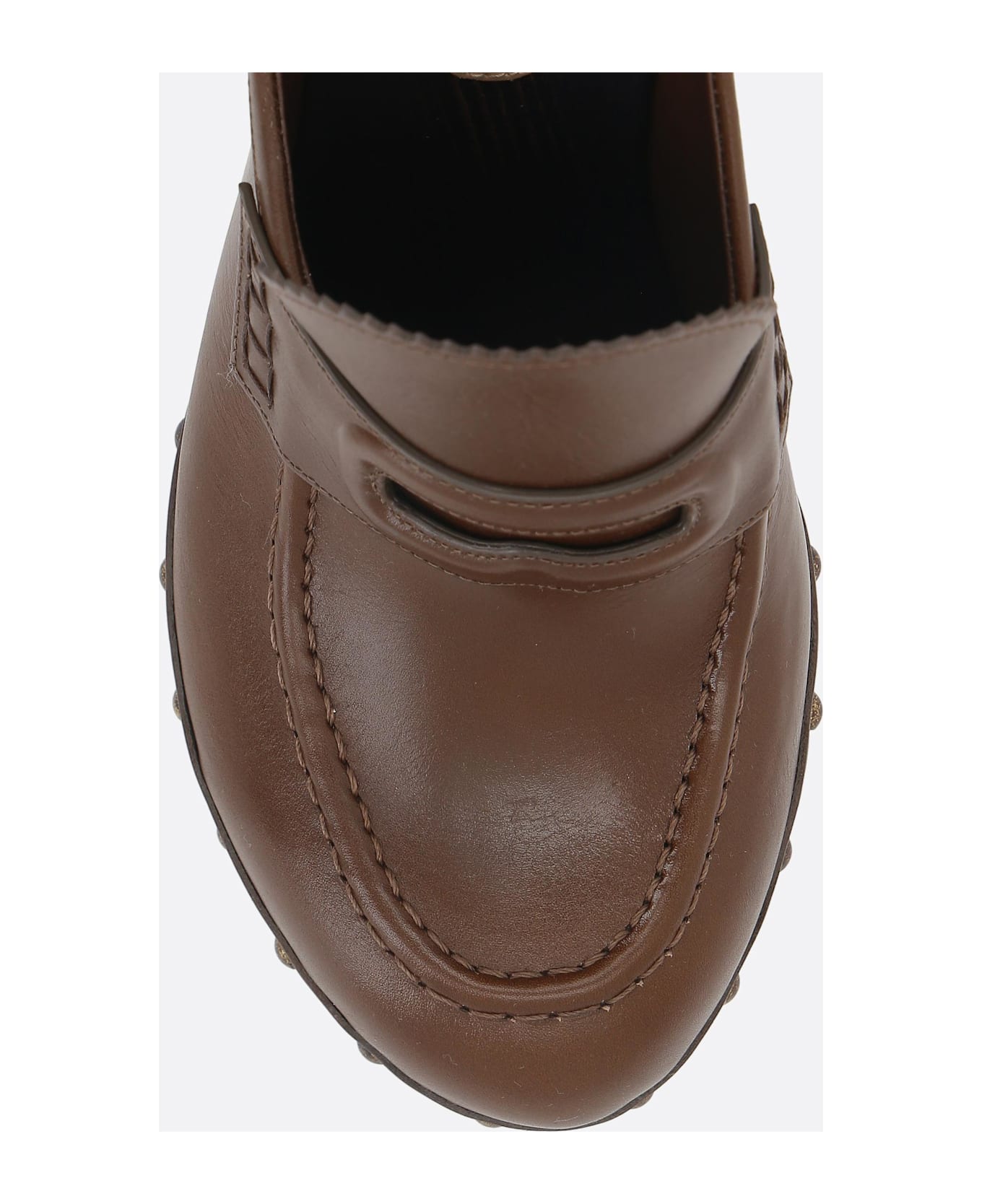 Burberry Potter Clogs In Smooth Leather - Brown
