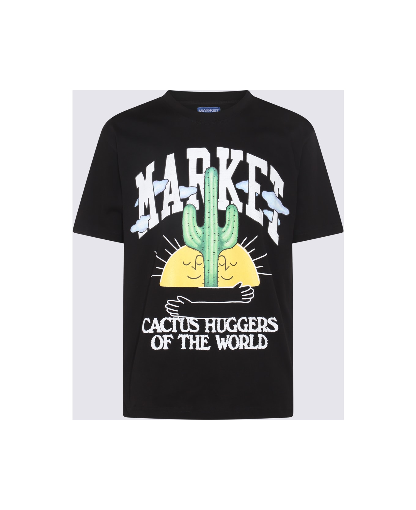 Market Black Cotton Cactus Lover T-shirt