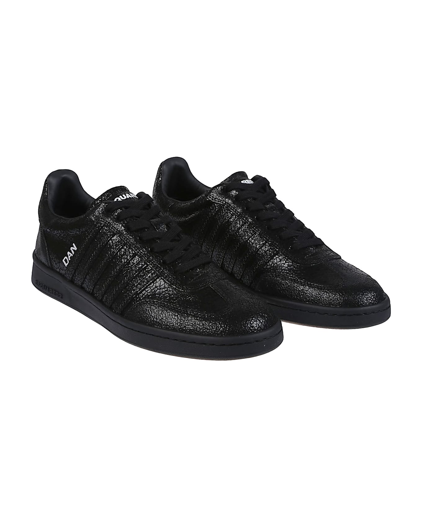 Dsquared2 Boxer Lace-up Low Top Sneakers - Vintage Nero
