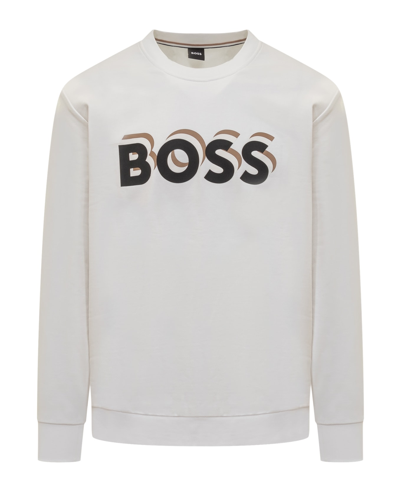 Hugo Boss Sweatshirt With Logo - WHITE