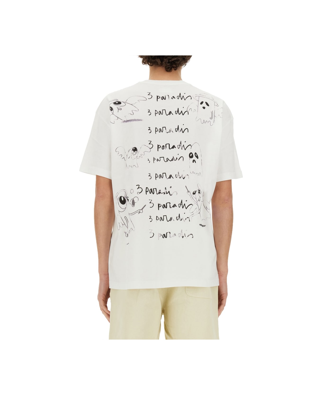 3.Paradis X Edgar Plans T-shirt - WHITE