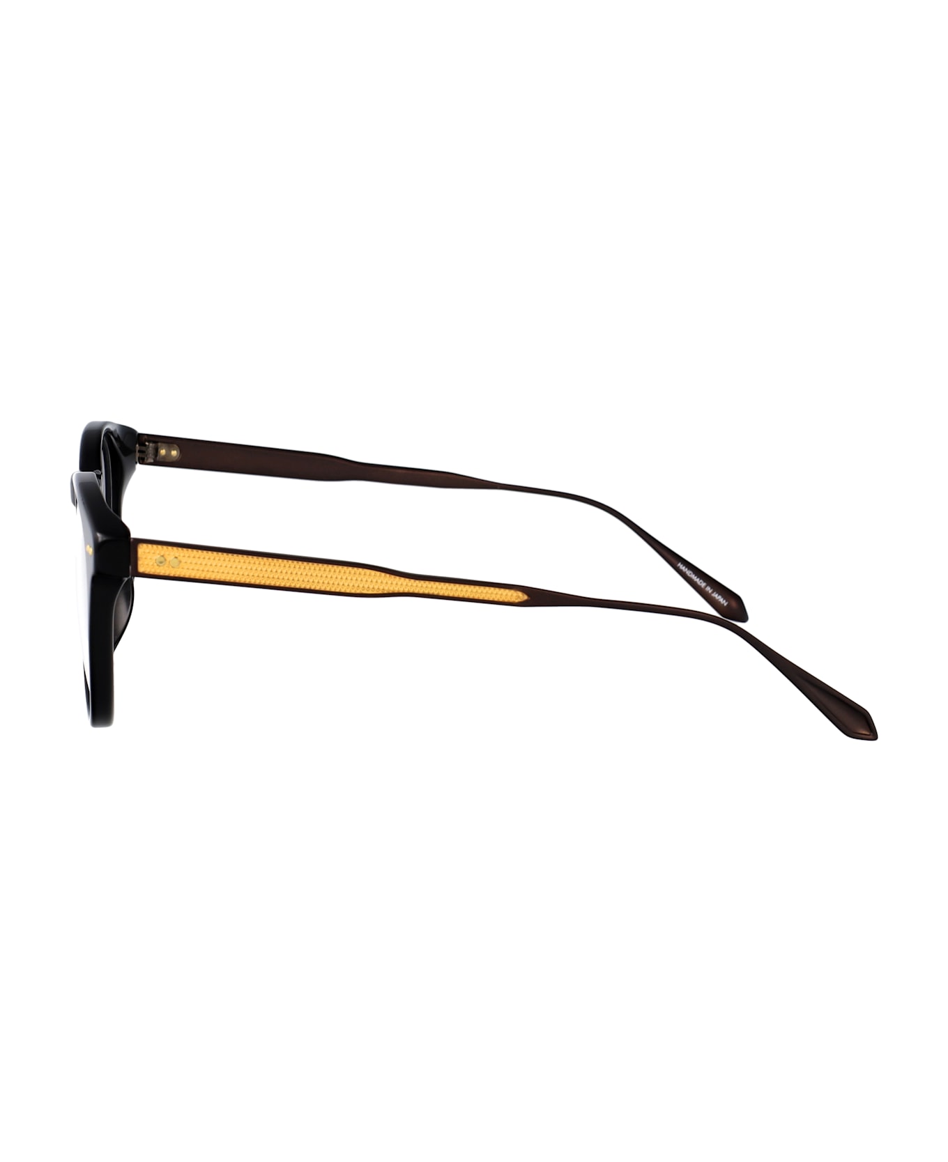 Linda Farrow Kaan Sunglasses - BLACK/YELLOWGOLD/MATTNICKEL/