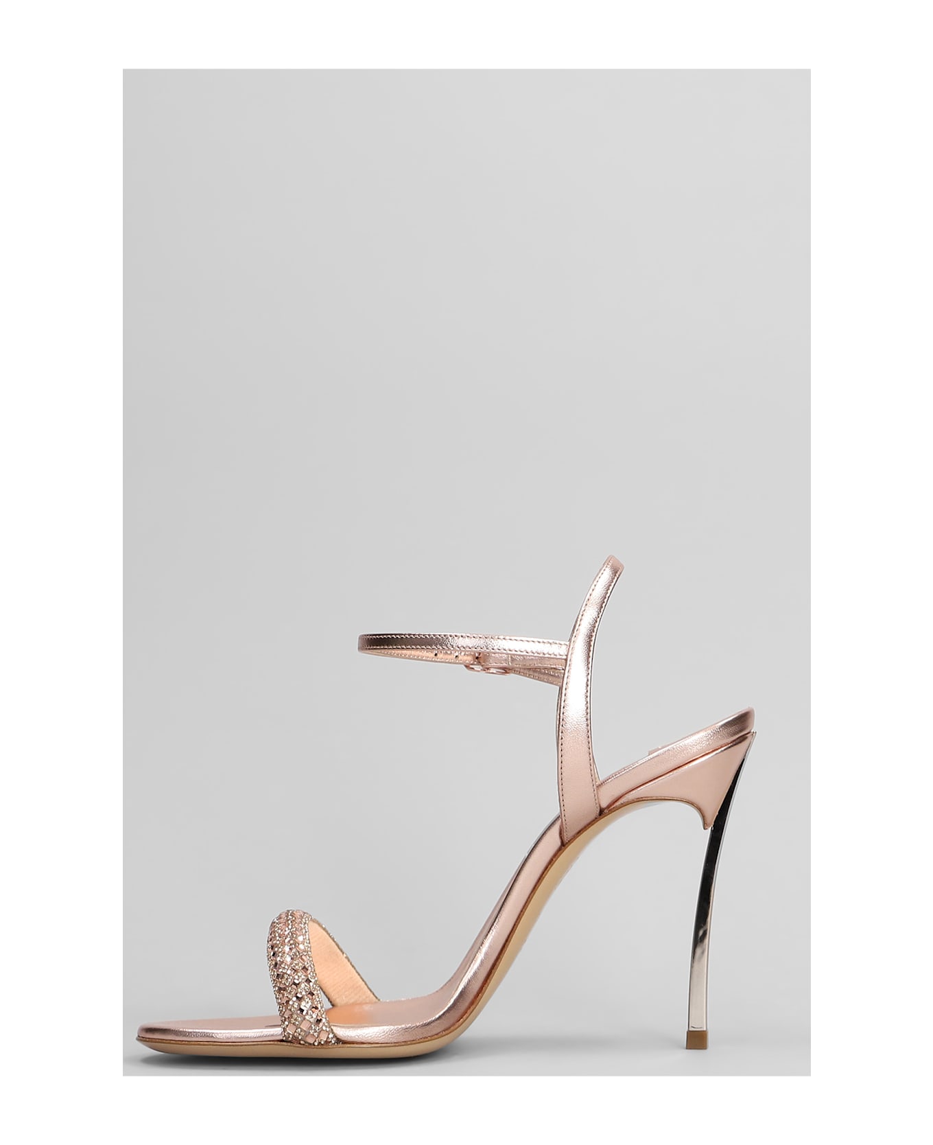 Casadei Julia Stratosphere Sandals In Bronze Leather - bronze