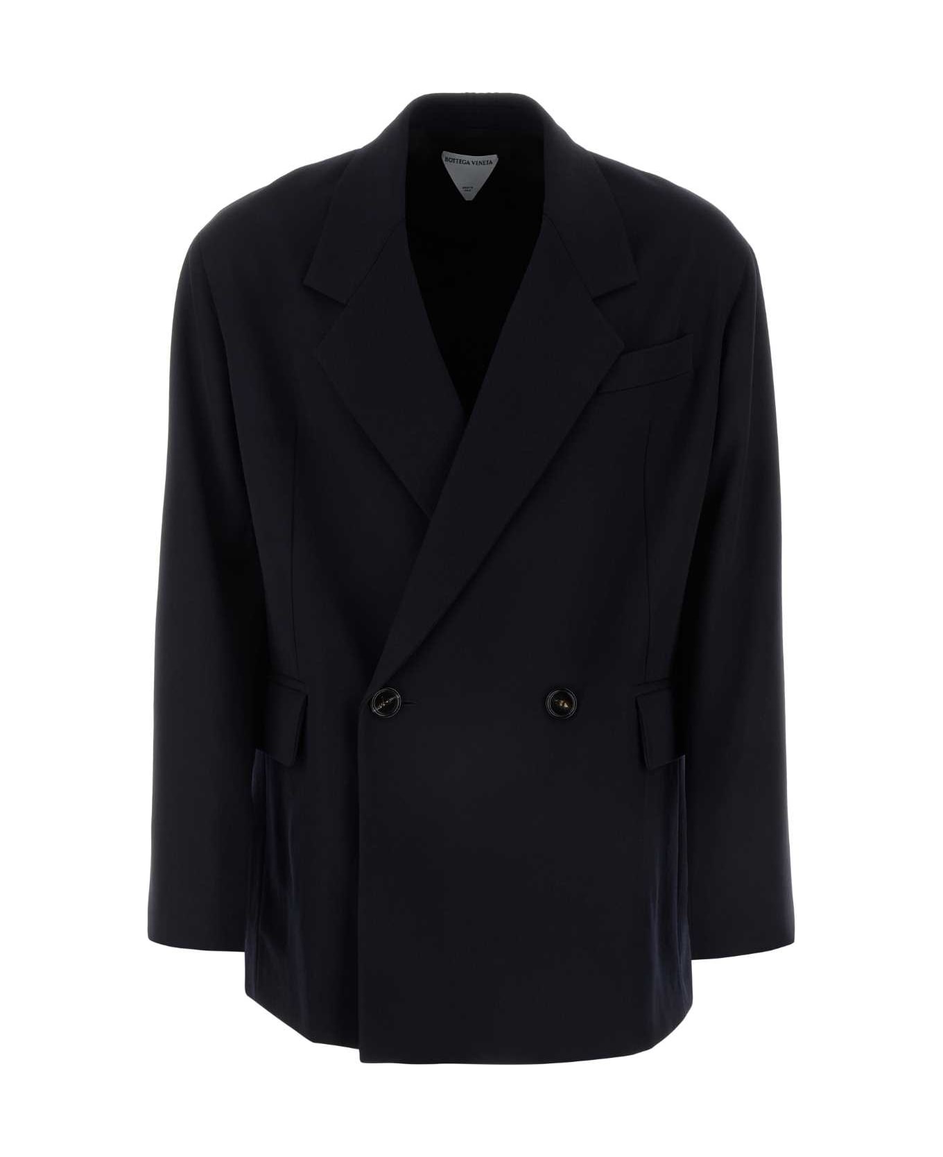 Bottega Veneta Midnight Blue Wool Blazer - MIDNIGHTBLUE