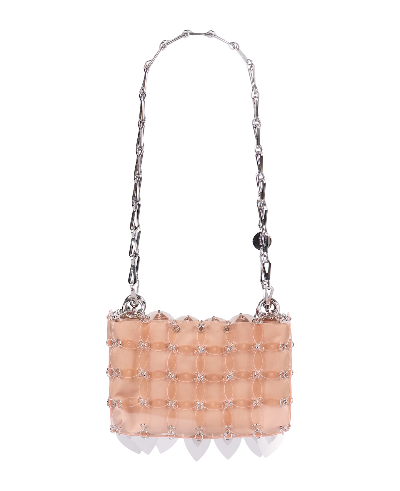 Paco Rabanne Nano Sparkle Leave Shoulder Bag - Silver
