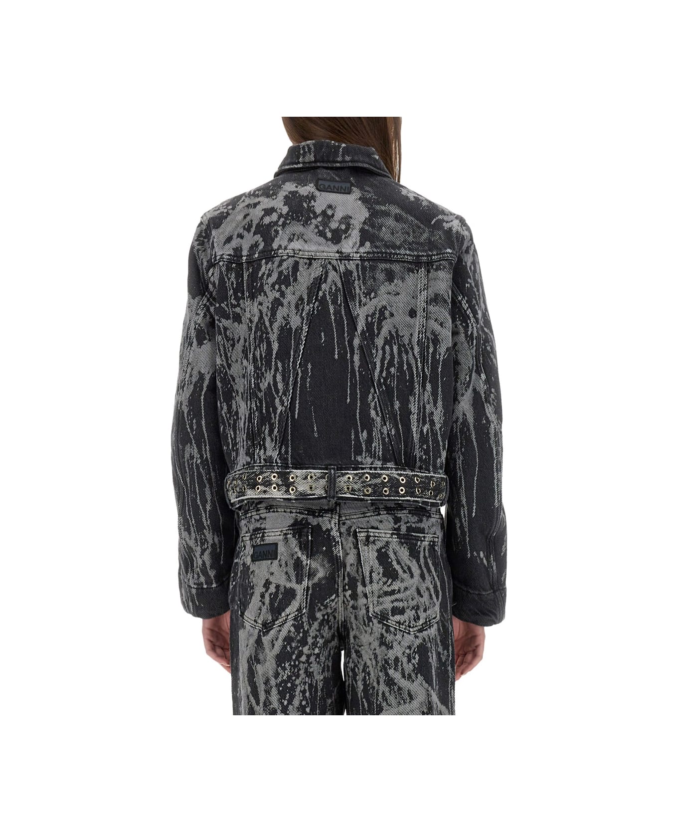 Ganni Heavy Denim Jacket - BLACK