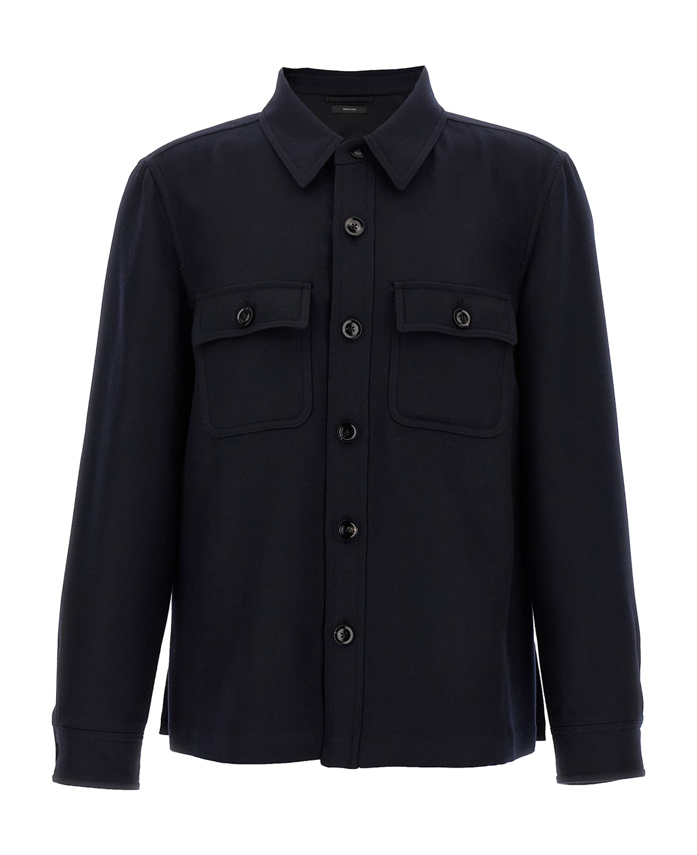 Tom Ford 
double Splittable Light Wool
 Overshirt - Blue