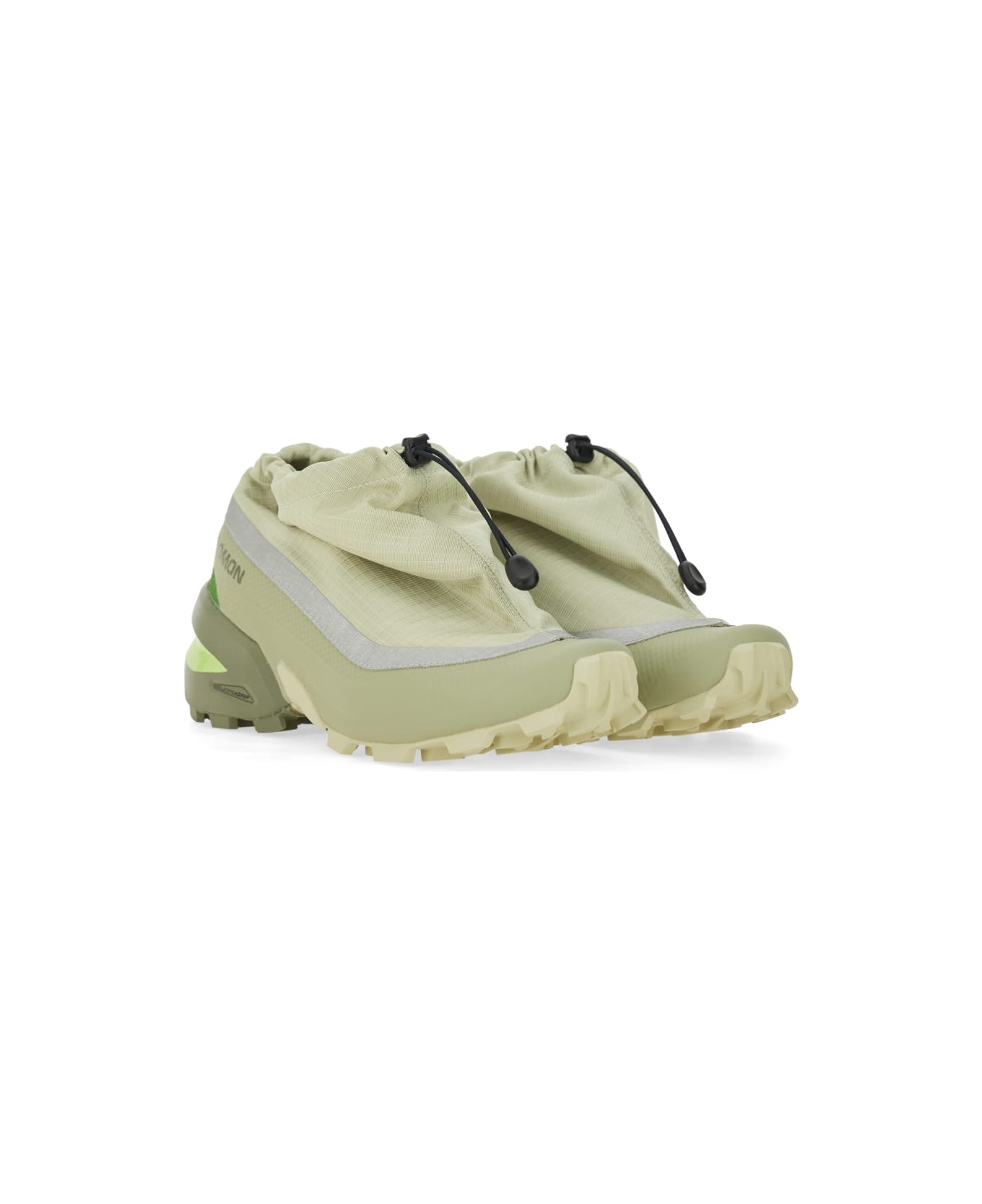 MM6 Maison Margiela 'cross Low' Sneaker - Alfalfa/silver Reflective/flint Gray