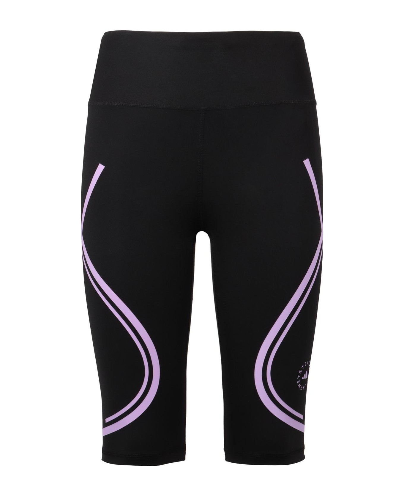 Adidas by Stella McCartney Truepace High-waisted Cycling Shorts - Black Purple