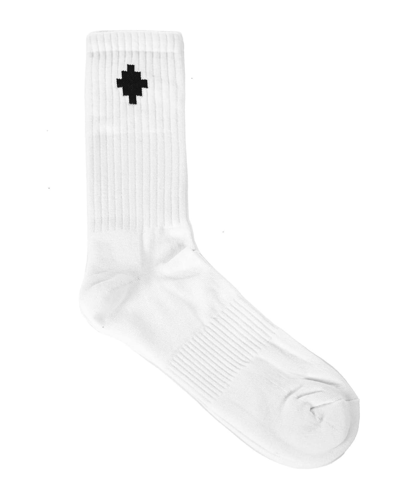 Marcelo Burlon Cross Socks - Bianco nero