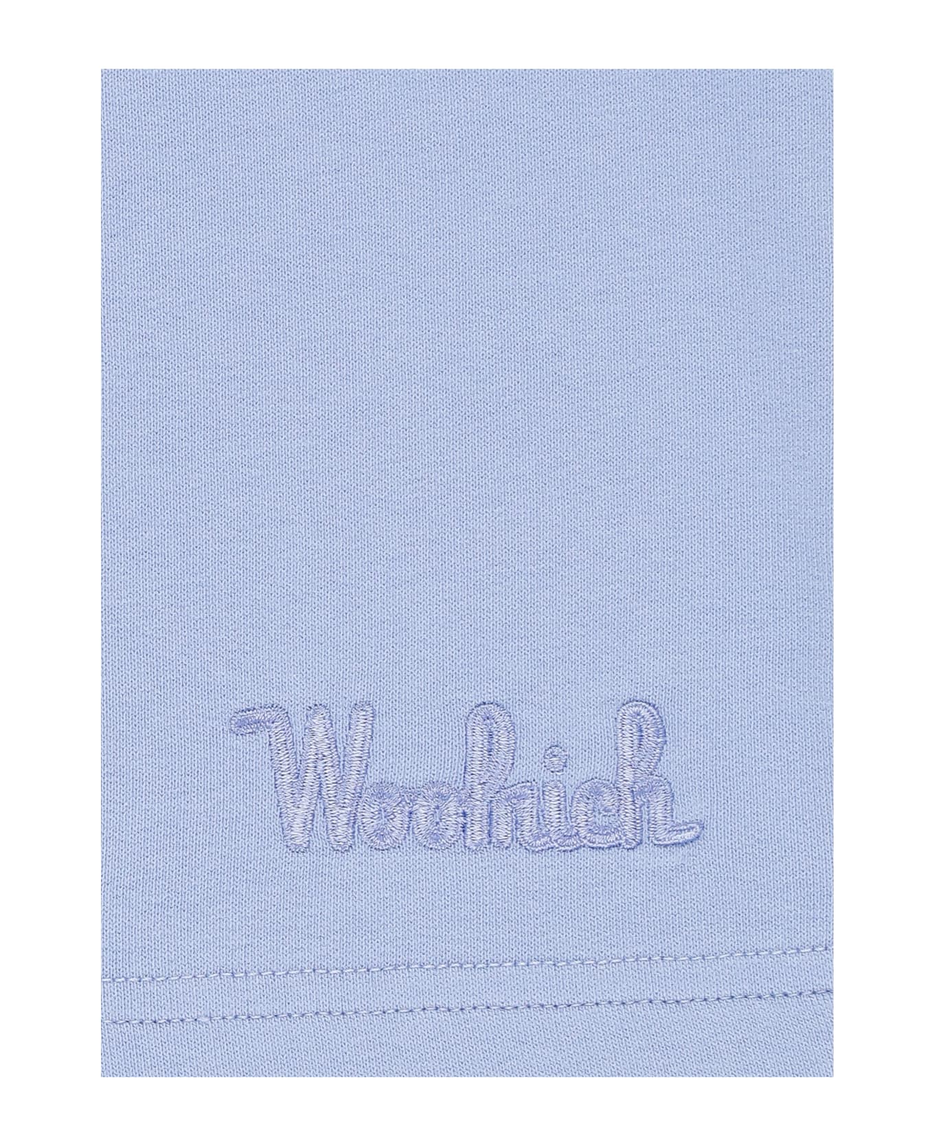 Woolrich Shorts With Logo - Blue
