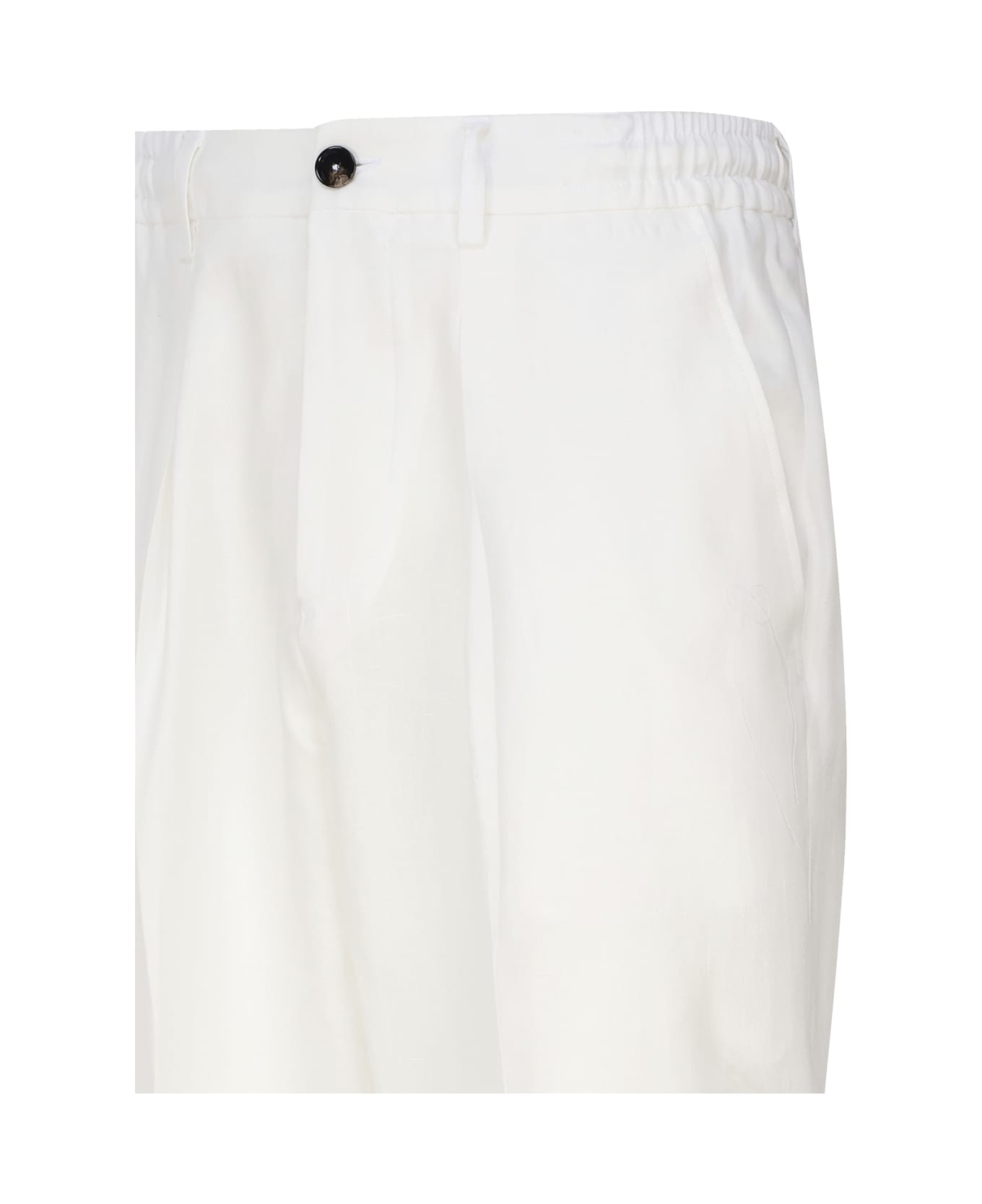 Be Able Tailored Linen Trousers - White