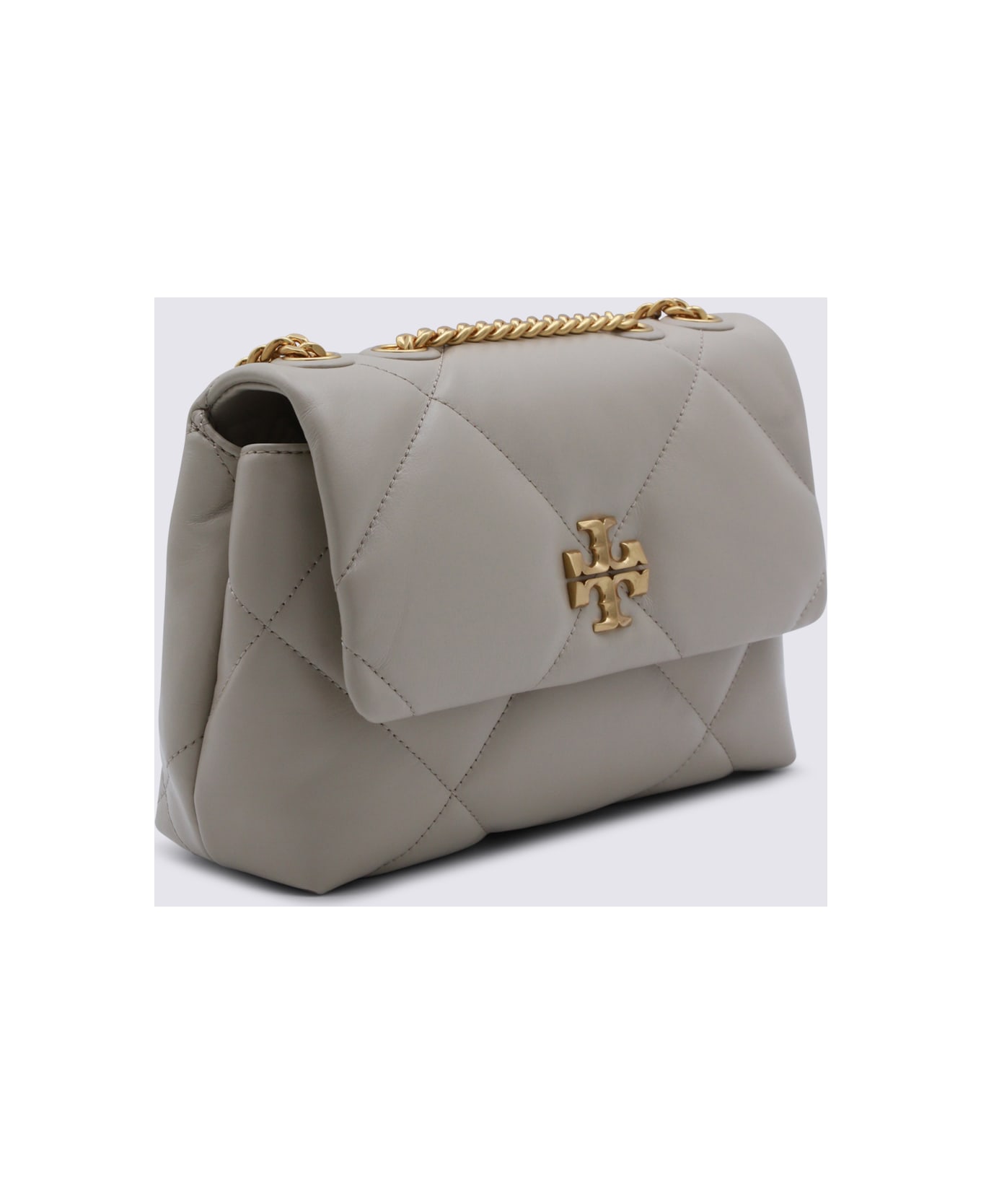 Tory Burch Black Leather Shoulder Bag - LIGHT STONE