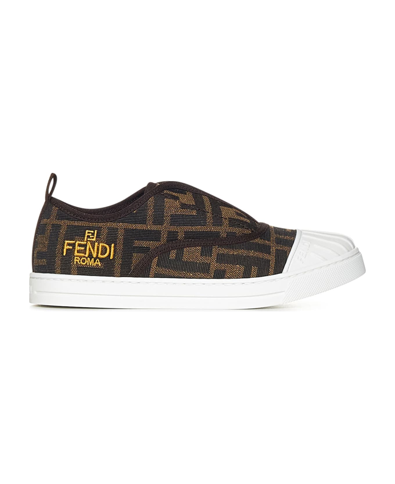 Fendi Kids Sneakers - Brown
