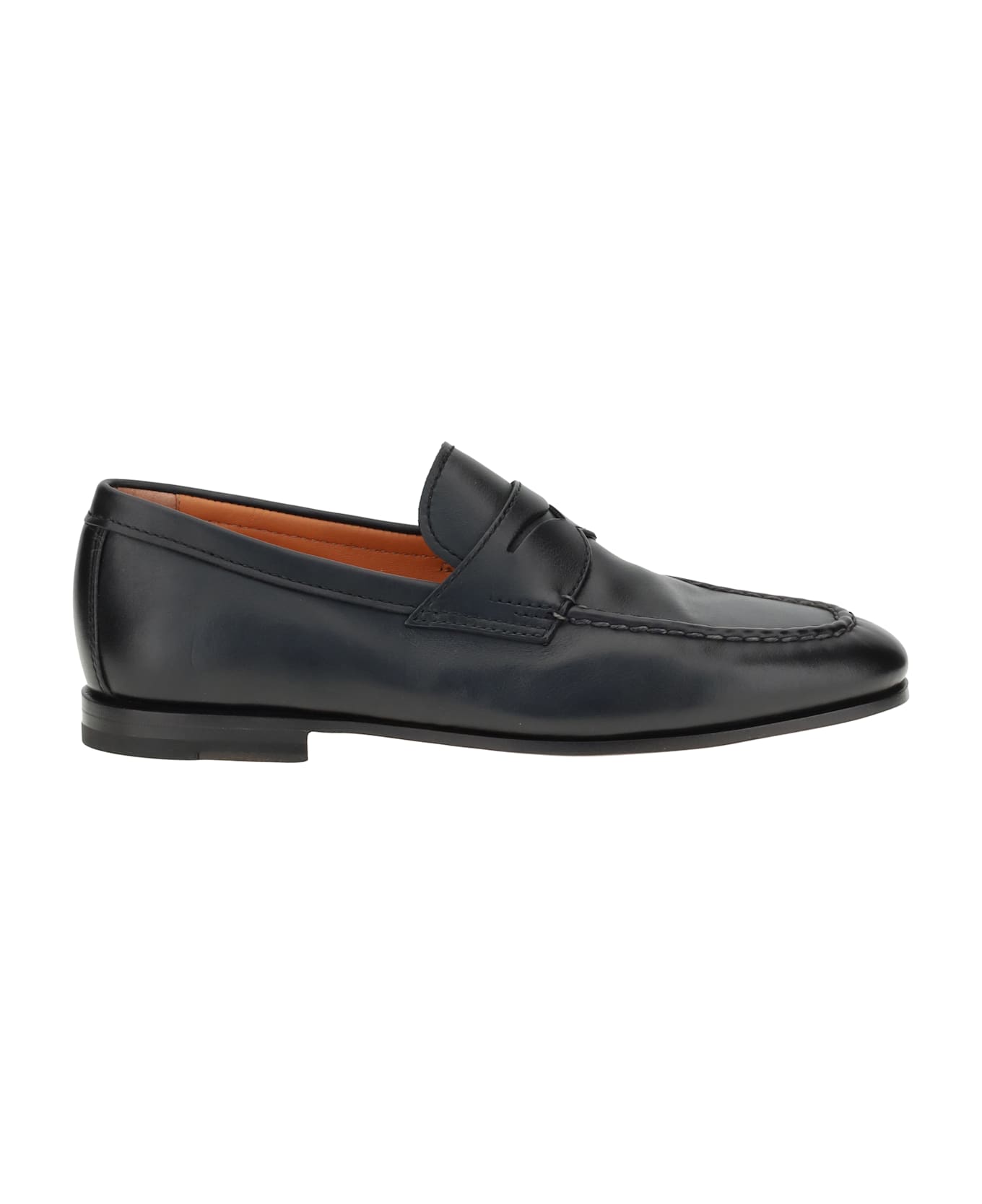 Santoni Leather Loafers