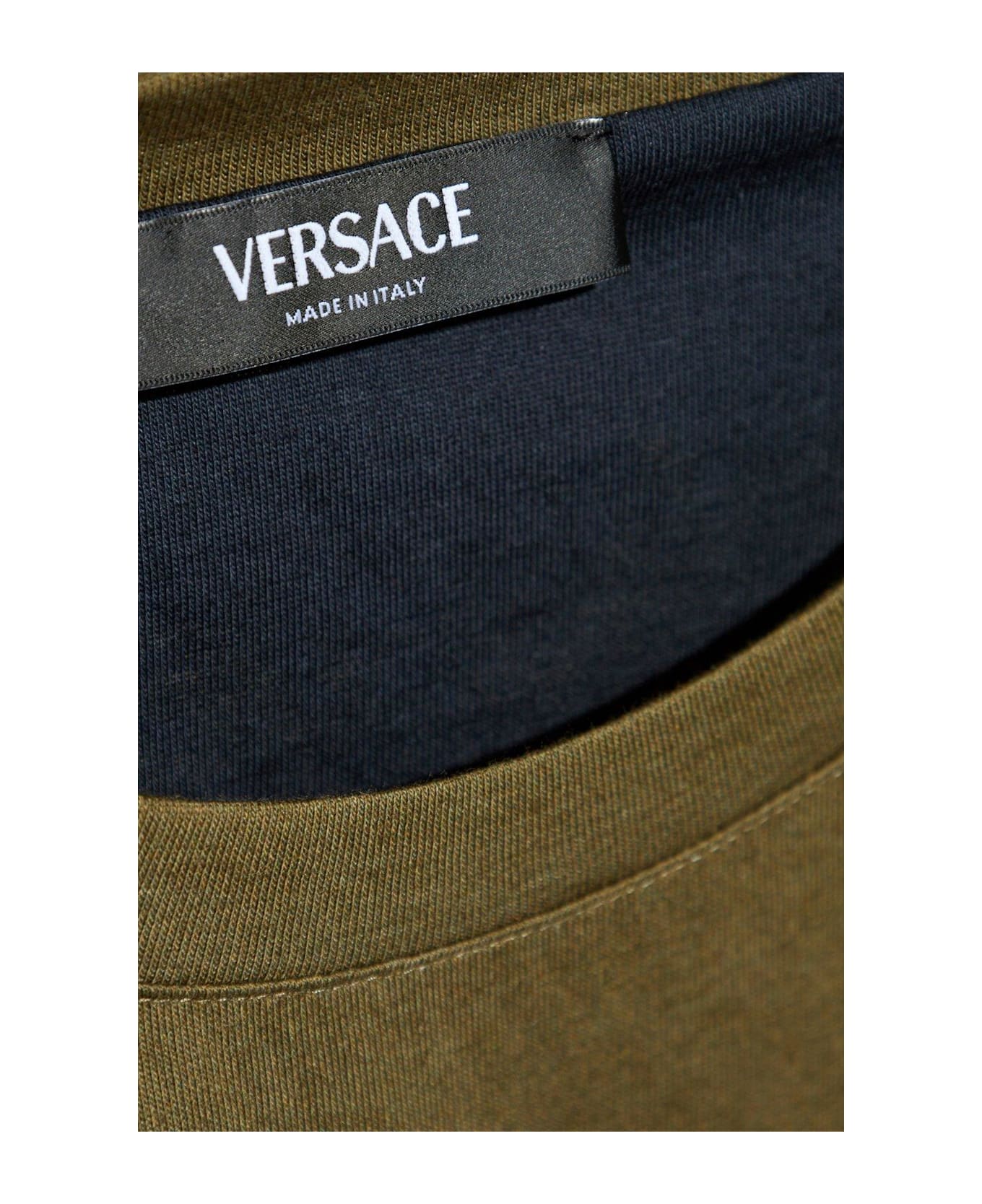 Versace Pattern-printed Crewneck T-shirt - BLACK