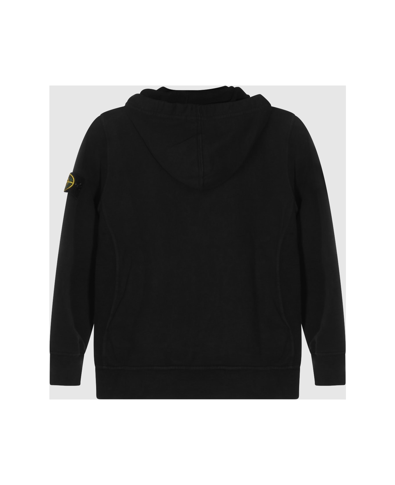 Stone Island Black Cotton Sweatshirt - Black