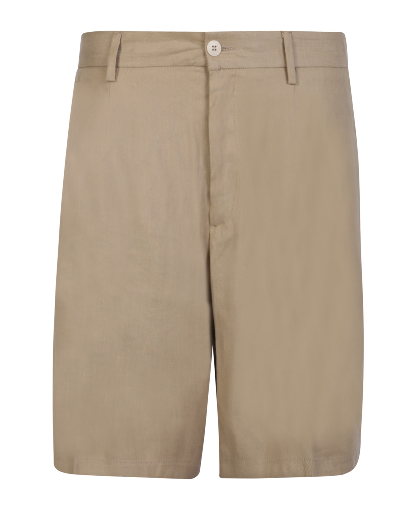 costumein Pleat Detail Beige Shorts - Beige ショートパンツ
