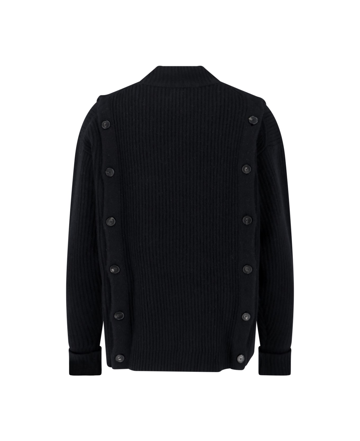 Setchu Wool And Cashmere Blend Sweater - Black  
